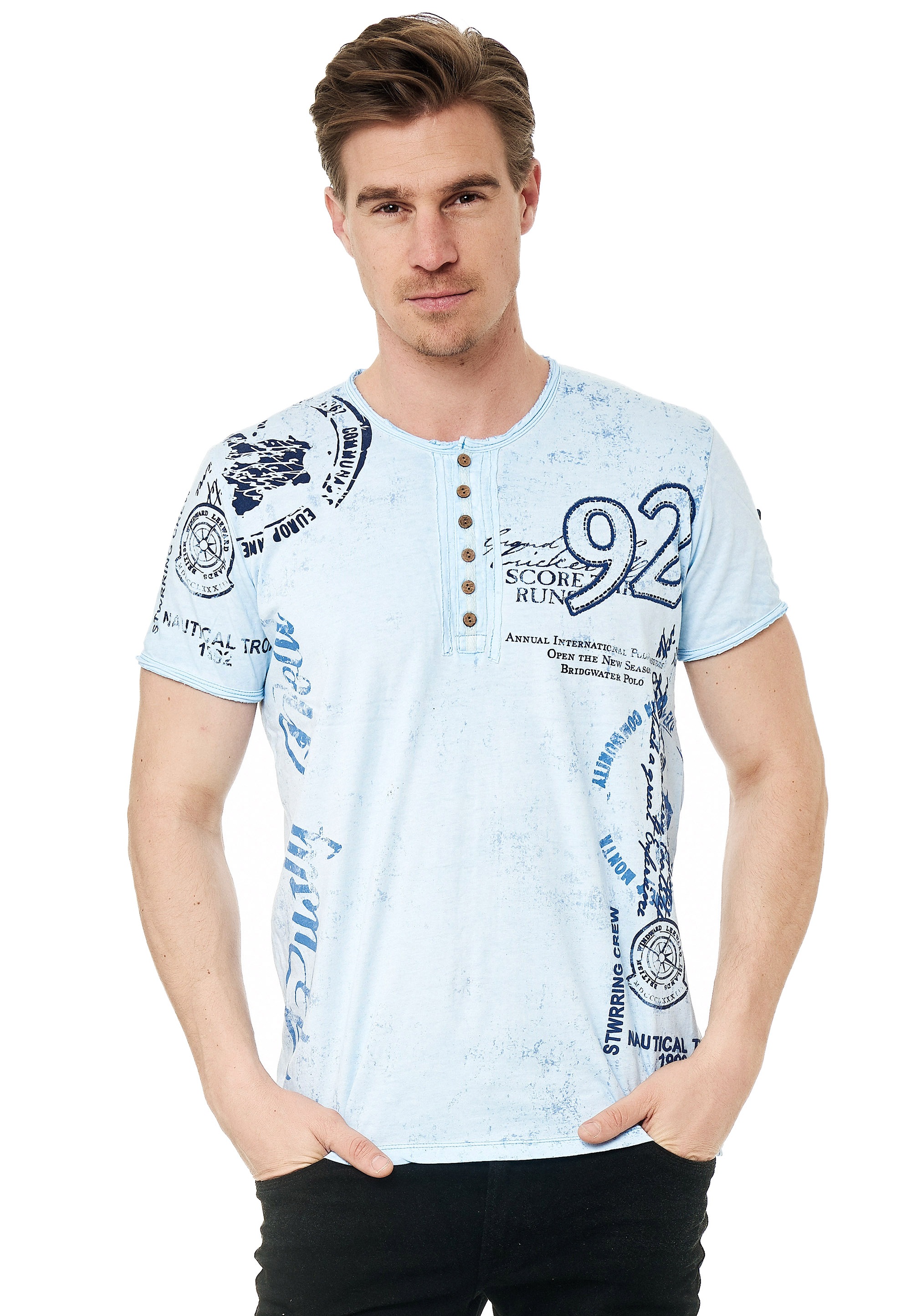 Rusty Neal T-Shirt, mit seitlichem Print günstig online kaufen