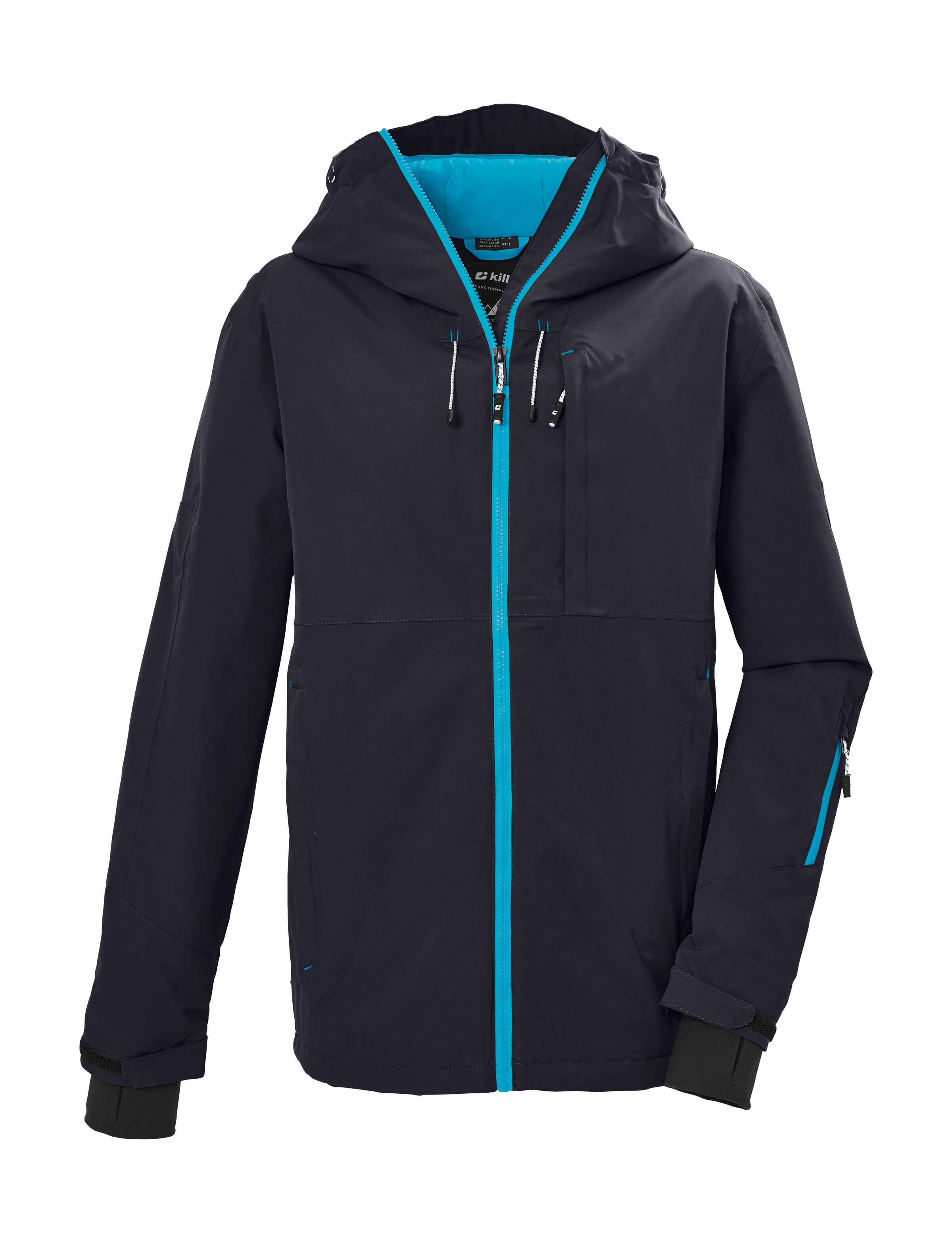 Killtec Skijacke »KSW 286 MN SKI JCKT« Helmkompatible Skijacke, wasserdicht, atmungsaktiv, viele Taschen