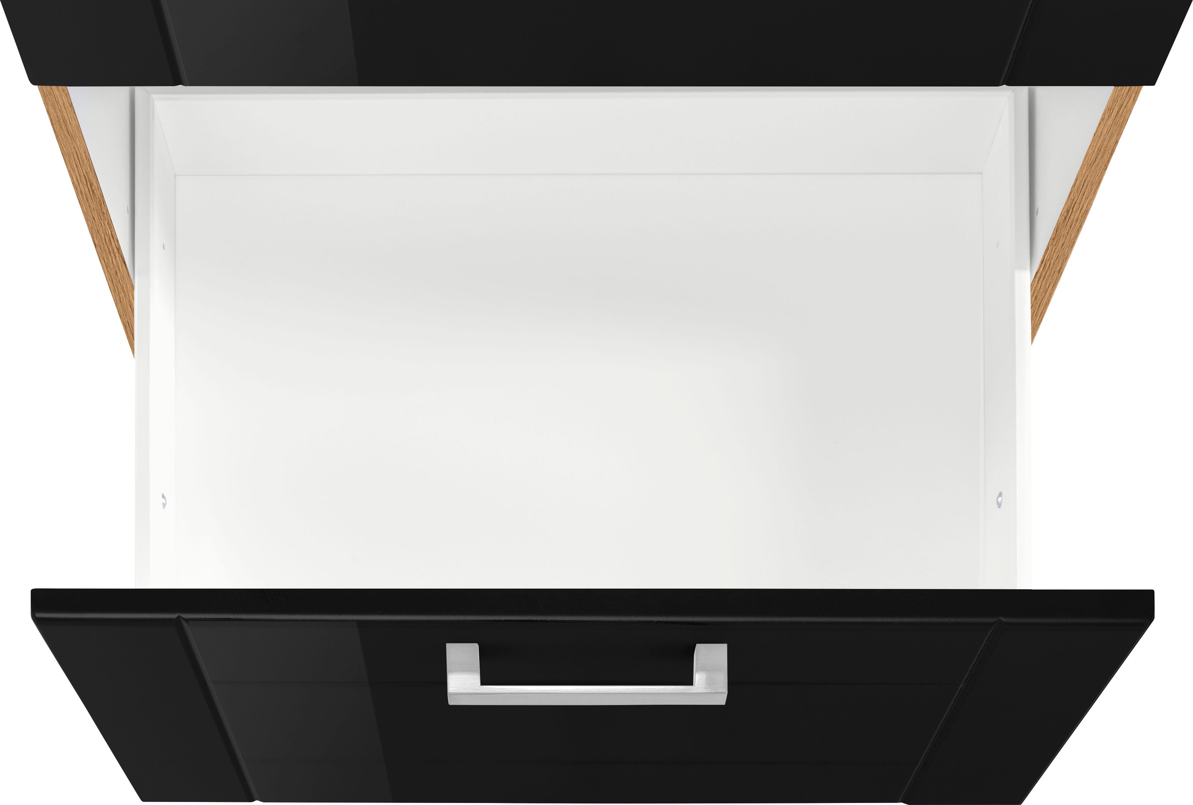 KOCHSTATION Auszugsunterschrank »KS-Tinnum«, 60 cm breit, MDF-Fronten, Metallgriff, 1 Schubkasten, 2 Auszüge