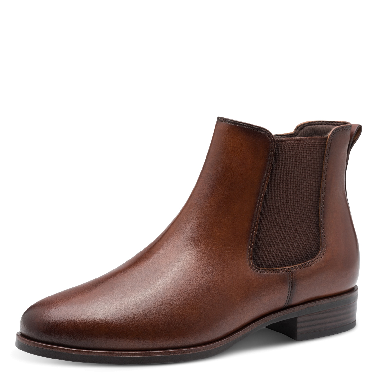 Tamaris Chelseaboots, Blockabsatz, Basic, Stiefelette mit Antik Finish günstig online kaufen