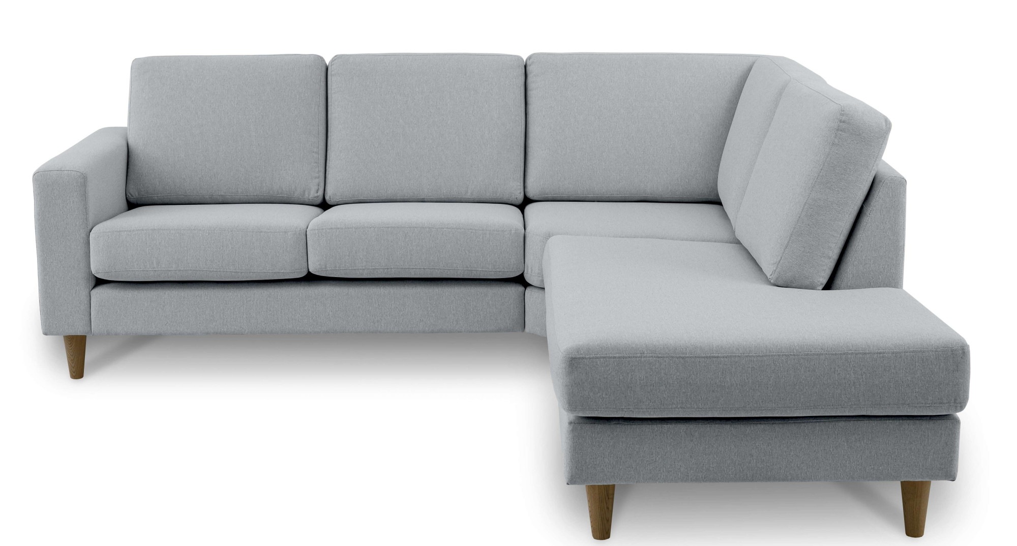 andas Ecksofa »Tvinno«, im skandinavischen Stil, L-Form, mit Massivholzfüßen, Breite 230 cm
