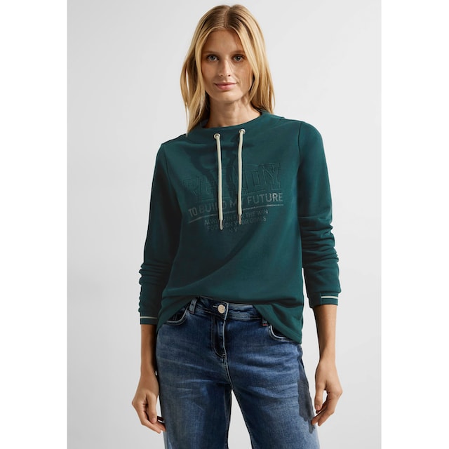 Cecil Sweatshirt, mit Wording bestellen | BAUR