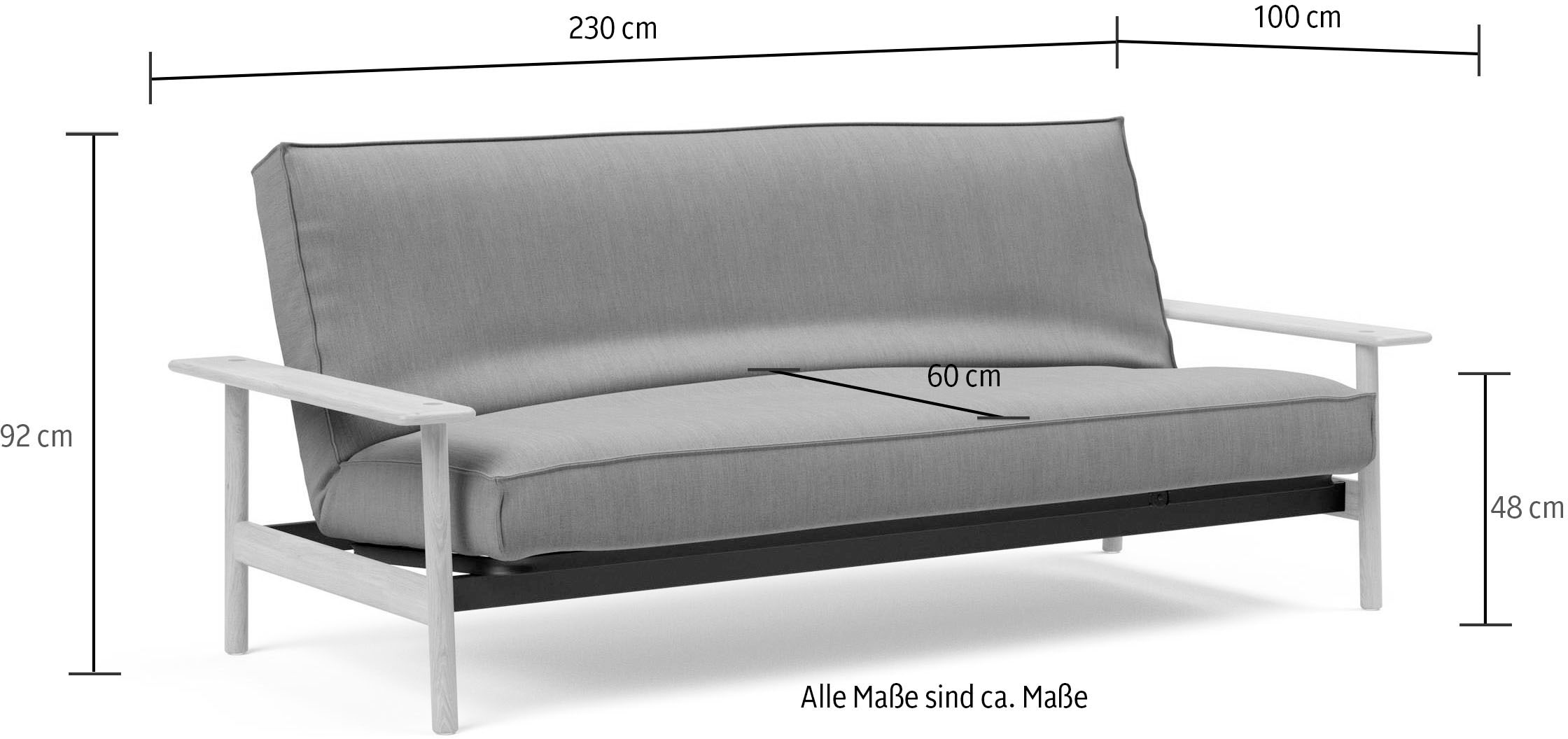 INNOVATION LIVING ™ Schlafsofa, Rückenlehne 3-fach verstellbar