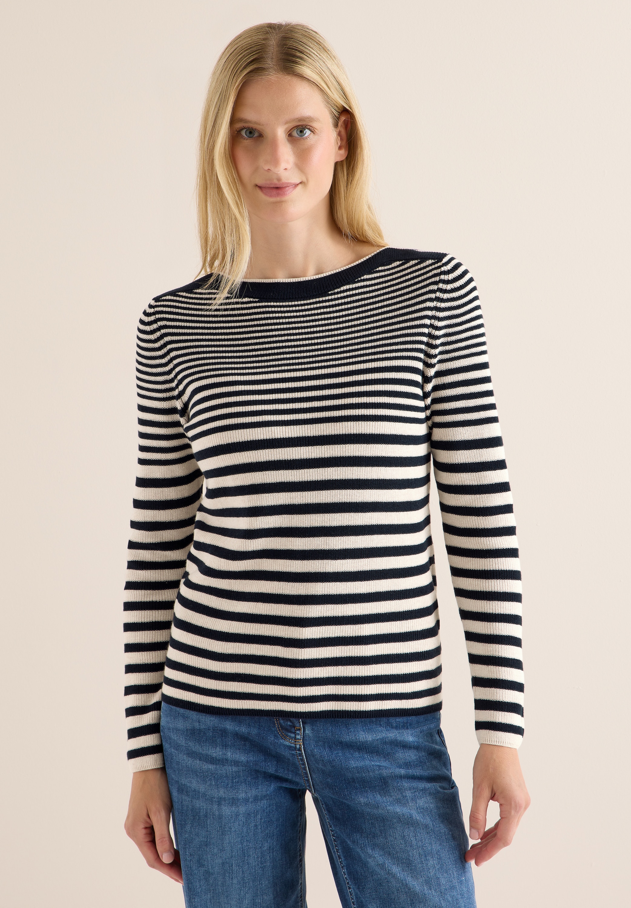 Cecil Strickpullover, aus reiner Baumwolle günstig online kaufen