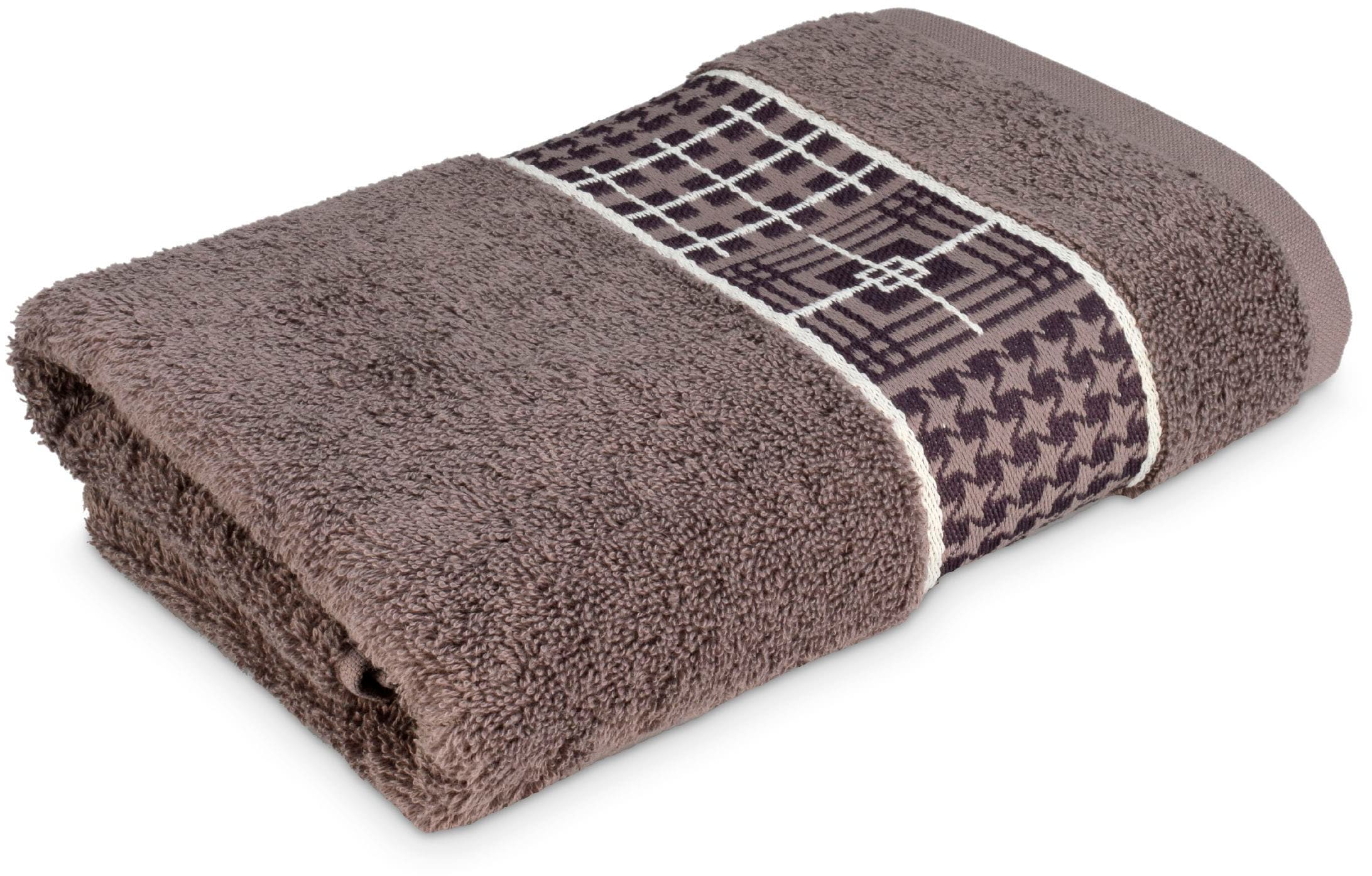 Möve for frottana Handtuch "Fjord" mit tollem Uni Karo günstig online kaufen