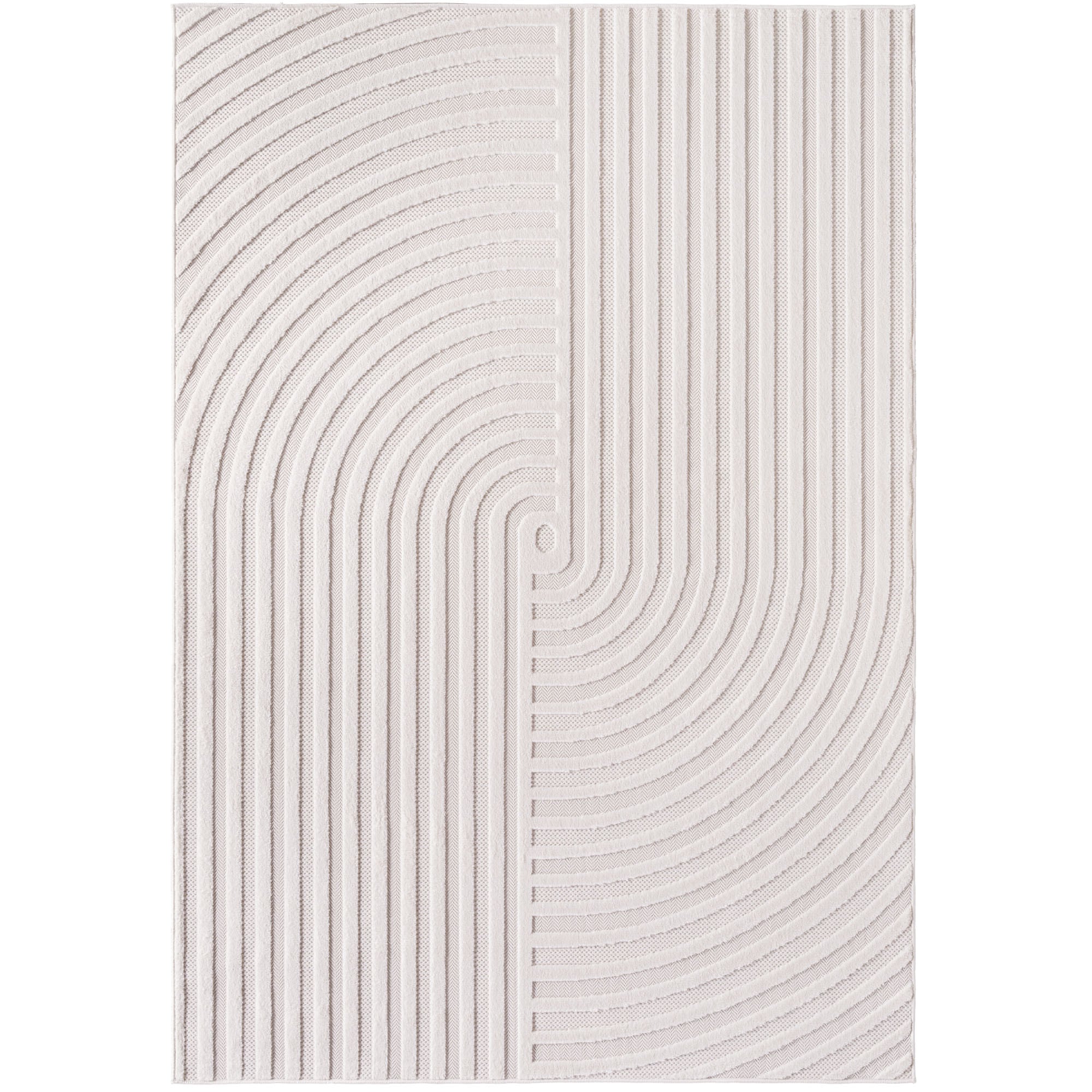 Ayyildiz Teppiche Teppich »DOHA 1658«, rechteckig, 4 mm Höhe, Läufer, 3D Hoch-Tief-Effekt, weicher Kurzflor, In- und Outdoor