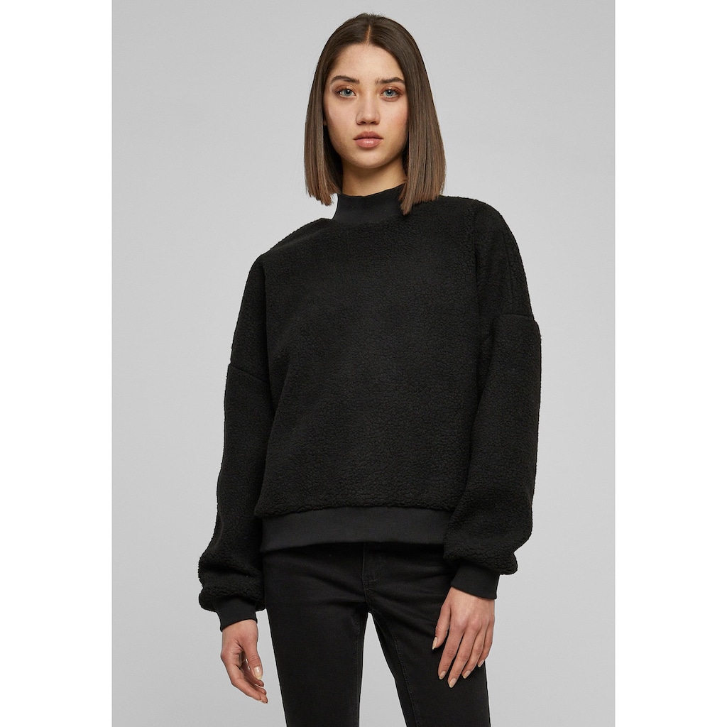 URBAN CLASSICS Sweater »Urban Classics Damen Ladies Sherpa Crewneck«