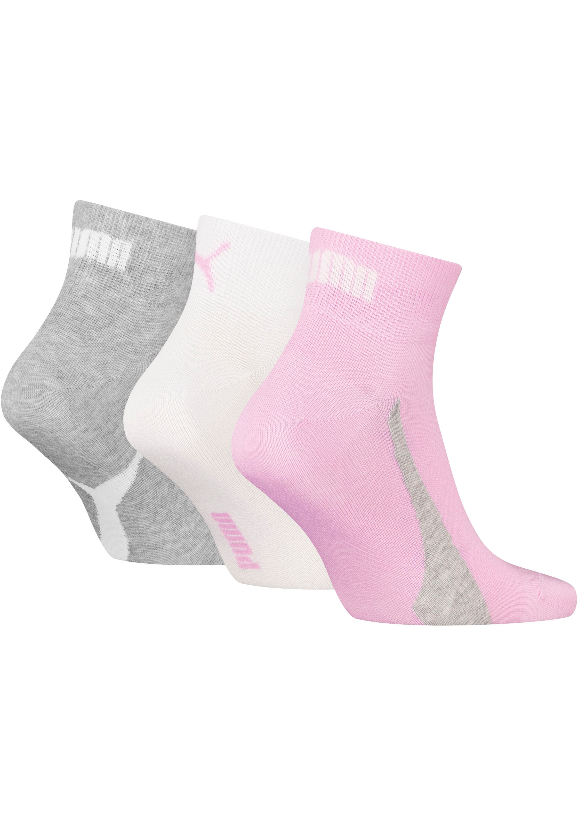 PUMA Kurzsocken "PUMA UNISEX LIFESTYLE QUARTER 3P" 3 Paar, 3 Stk. tlg. mit günstig online kaufen