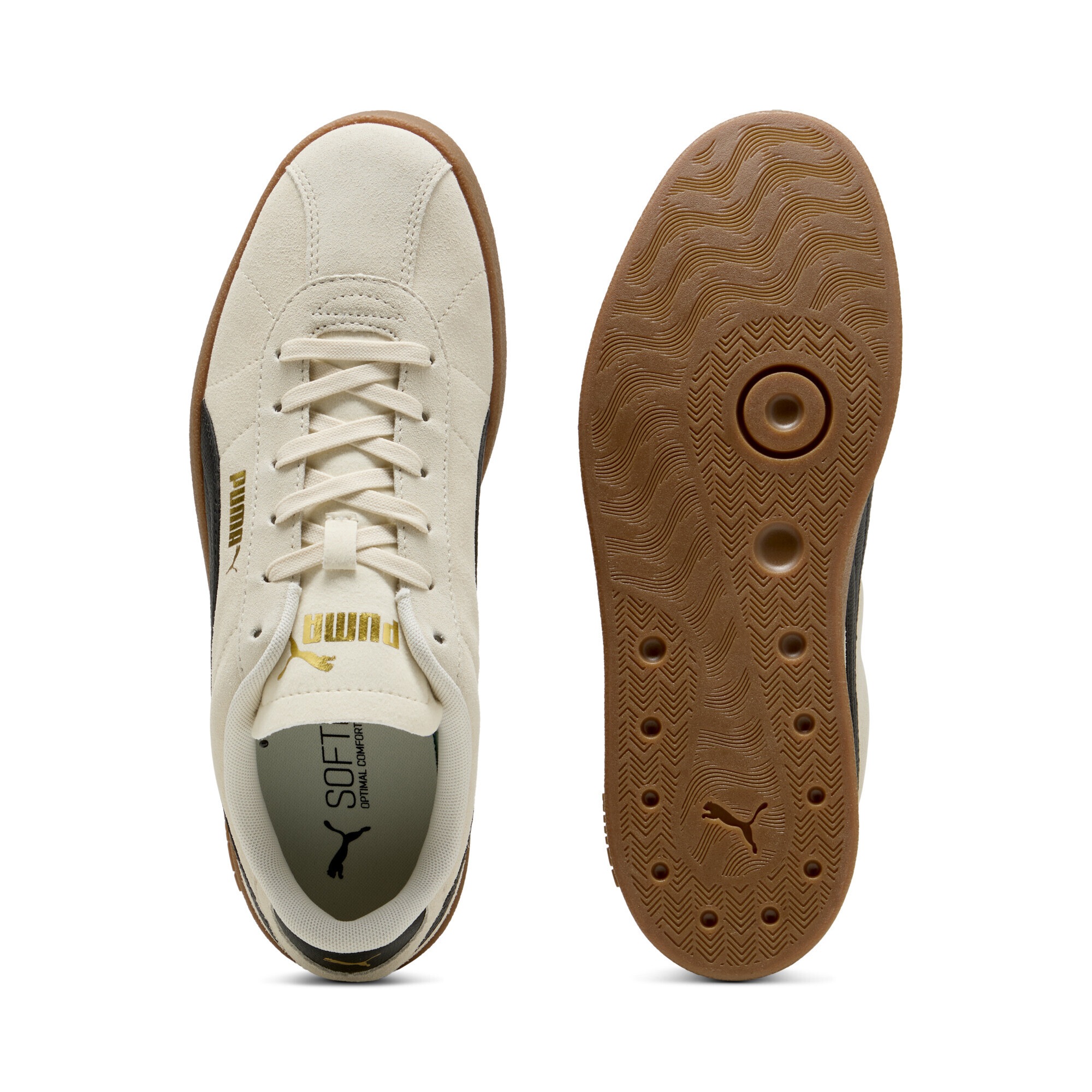 Puma Baskets Club Ii Alpine Snow / Black / Gold EU 40 1/2 Homme,Femme 6