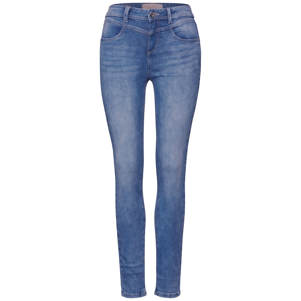 STREET ONE Gerade Jeans, High Waist