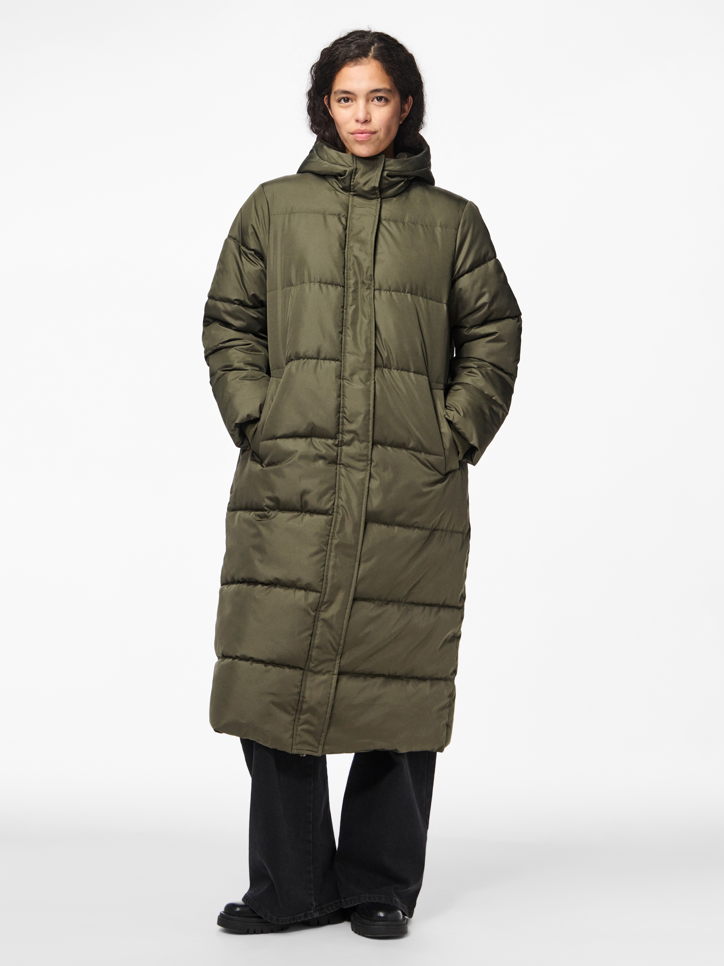 pieces Steppmantel "PCMADDIE LONG PUFFER JACKET NOOS BC"