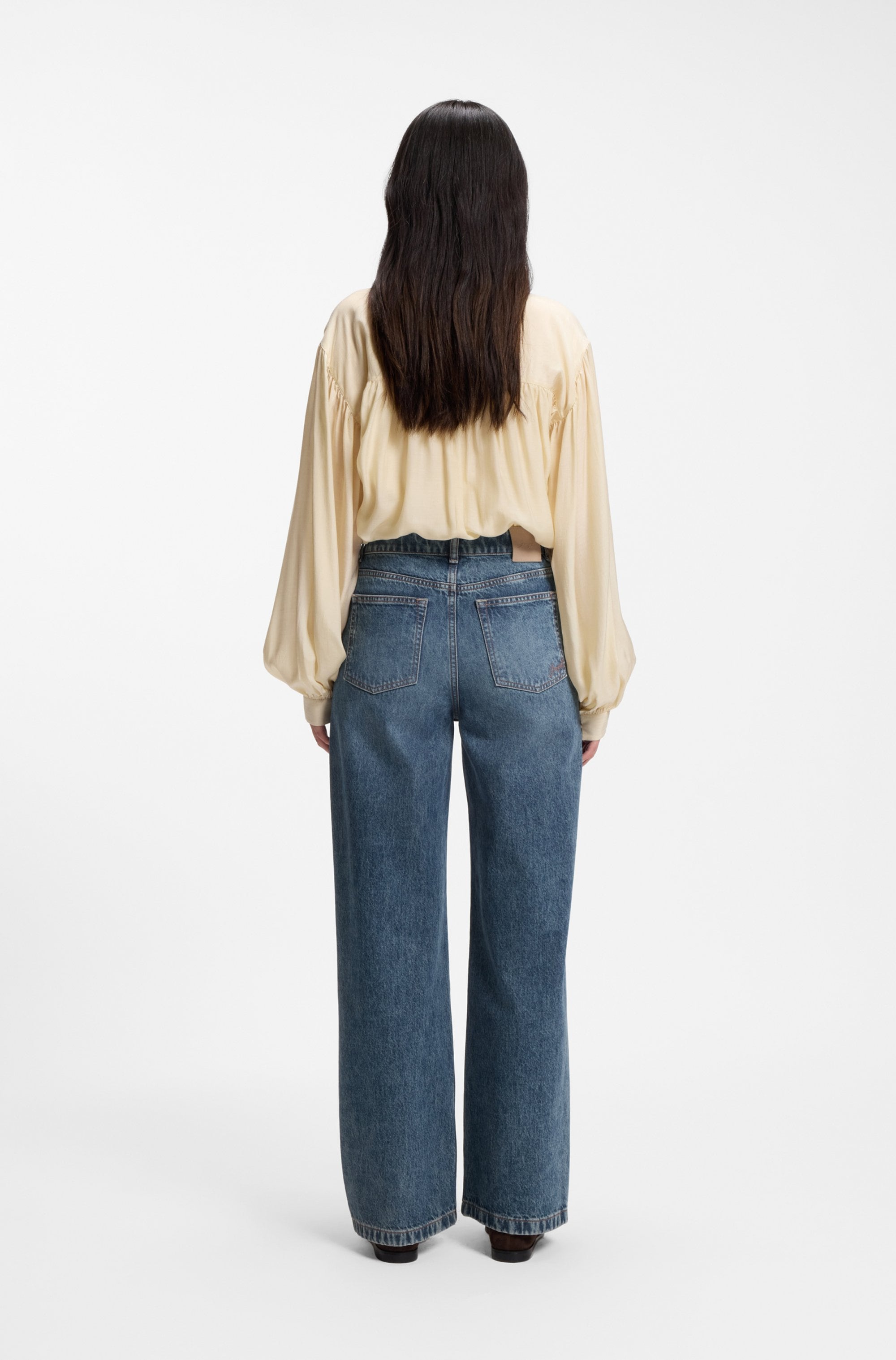 BOSS ORANGE High-waist-Jeans »MARLENE HR 16.0 Premium Damenmode« aus Raddis®-Baumwolle, Wide Leg