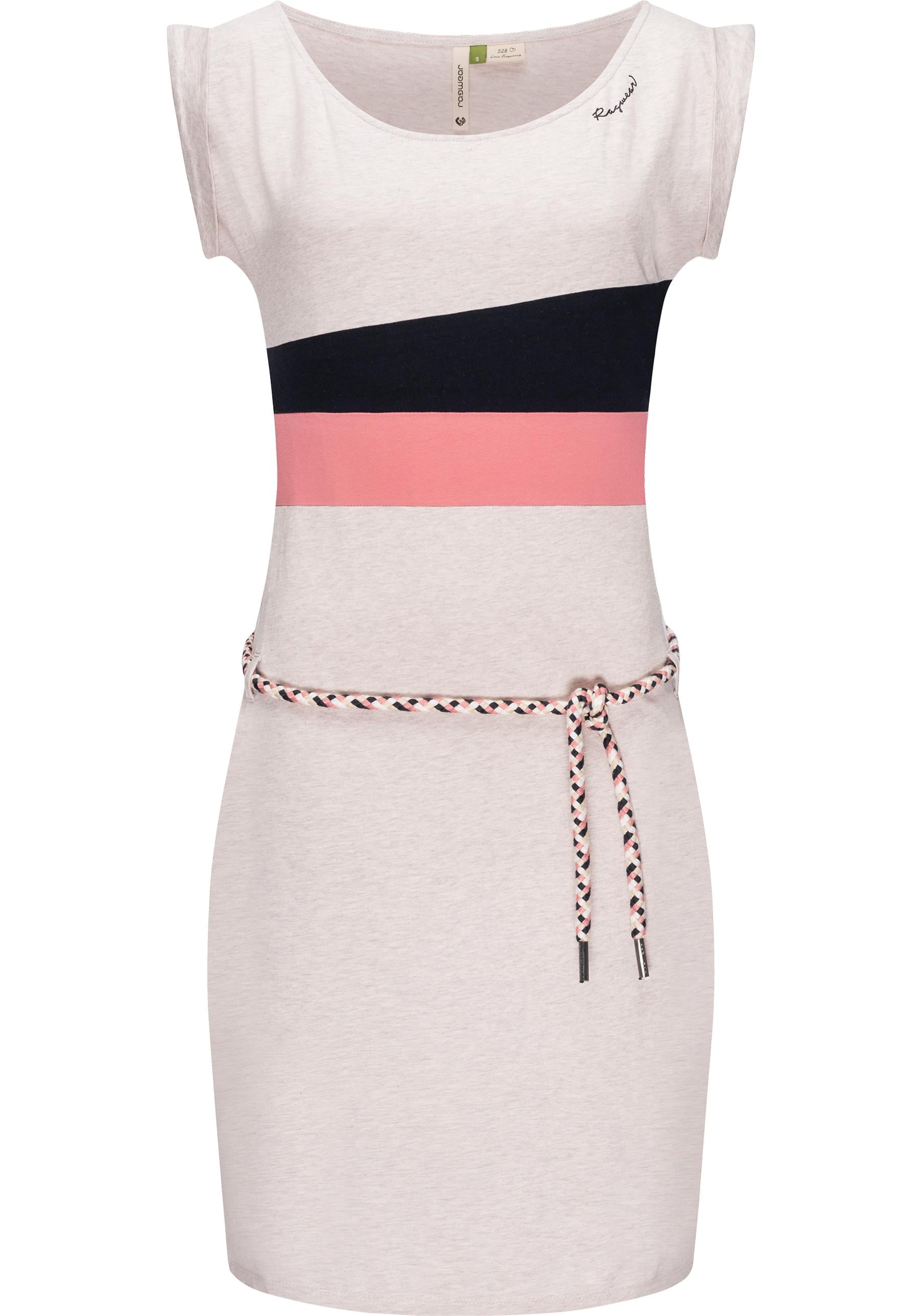Ragwear Sommerkleid "Taraya Organic" Eingrifftaschen Damen Kleid mit Bindeb günstig online kaufen