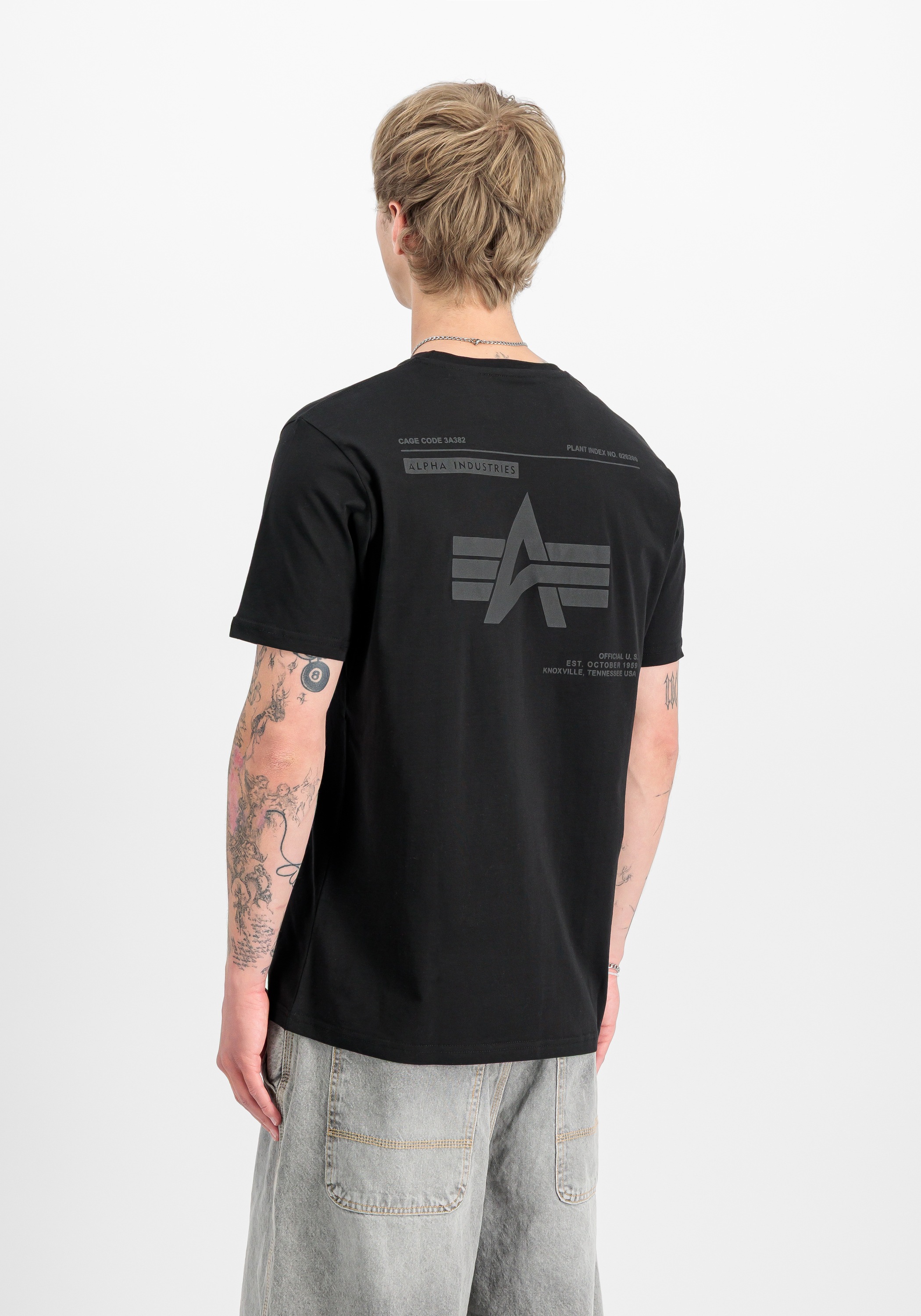 Alpha Industries T-Shirt "Label Backprint T-Shirt" günstig online kaufen