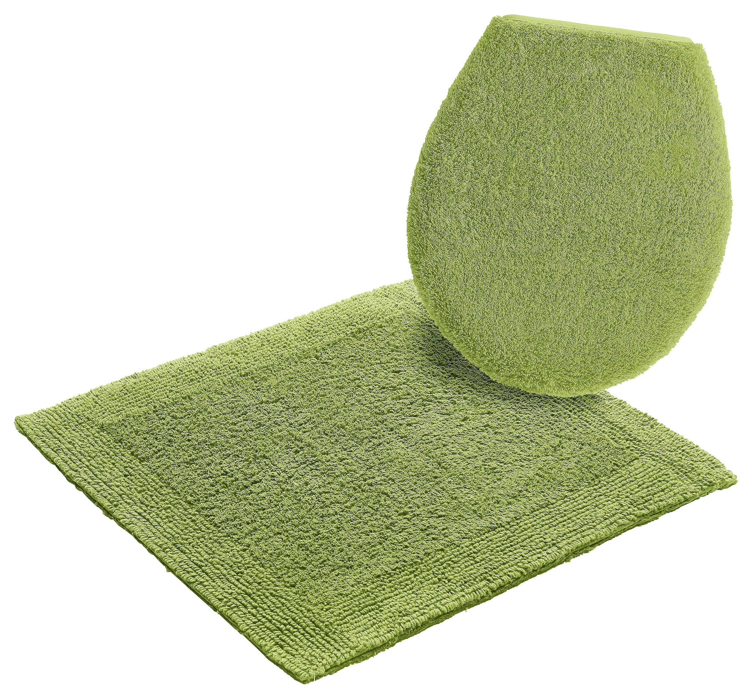 my home Badematte »Kapra, Badvorleger, Badezimmer Teppich«, beidseitig nutzbar-fußbodenheizungsgeeignet-strapazierfähig, mit Bordüre, Badteppich, Badematte, Baumwolle