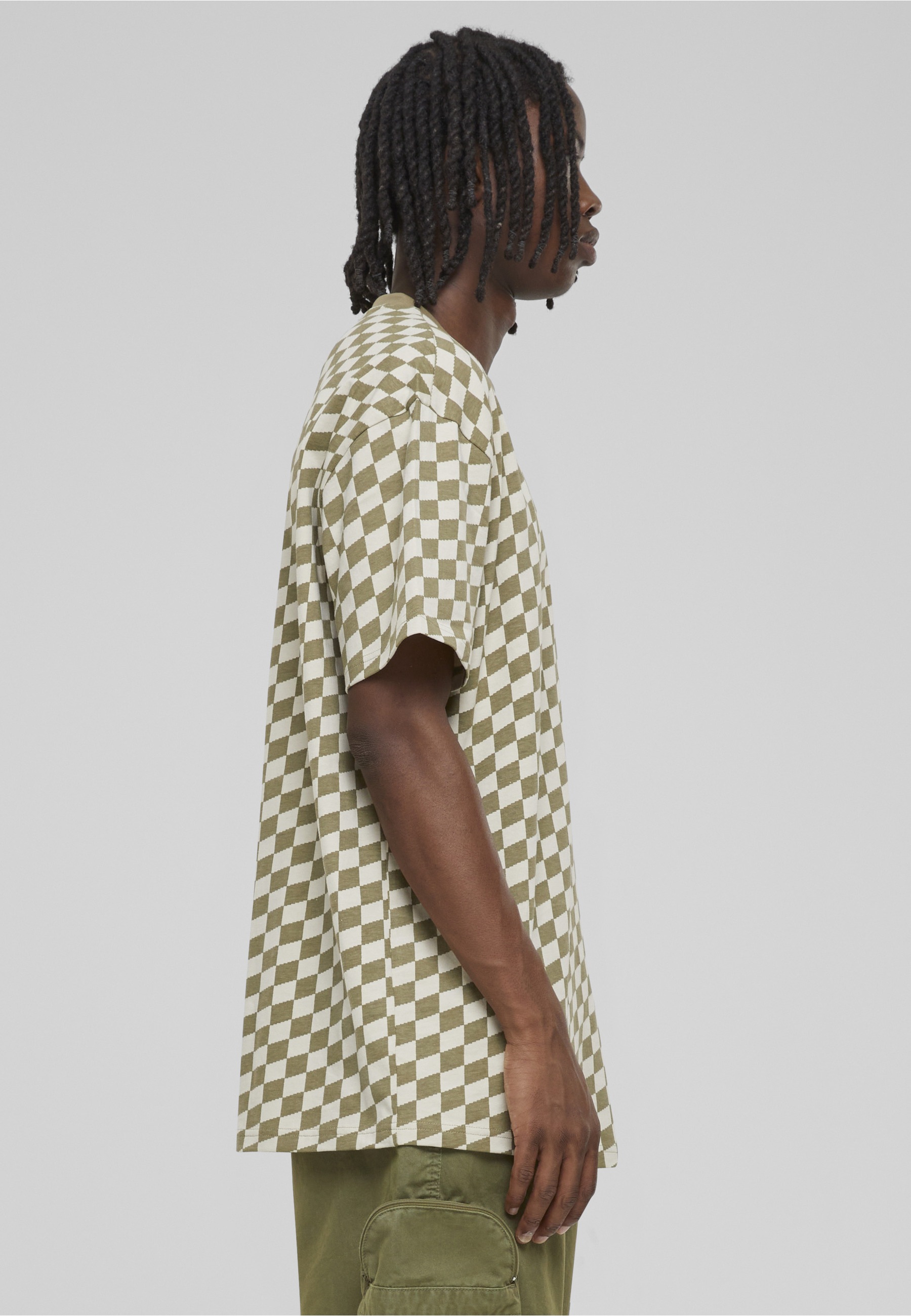URBAN CLASSICS Kurzarmshirt »Urban Classics Herren Oversized Check Tee« 1 Stk.