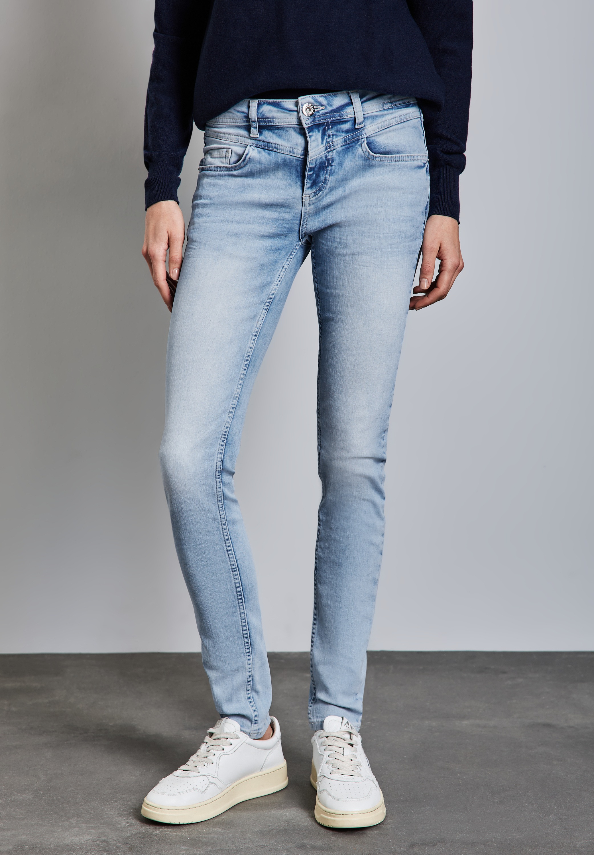 STREET ONE Gerade Jeans, Middle Waist
