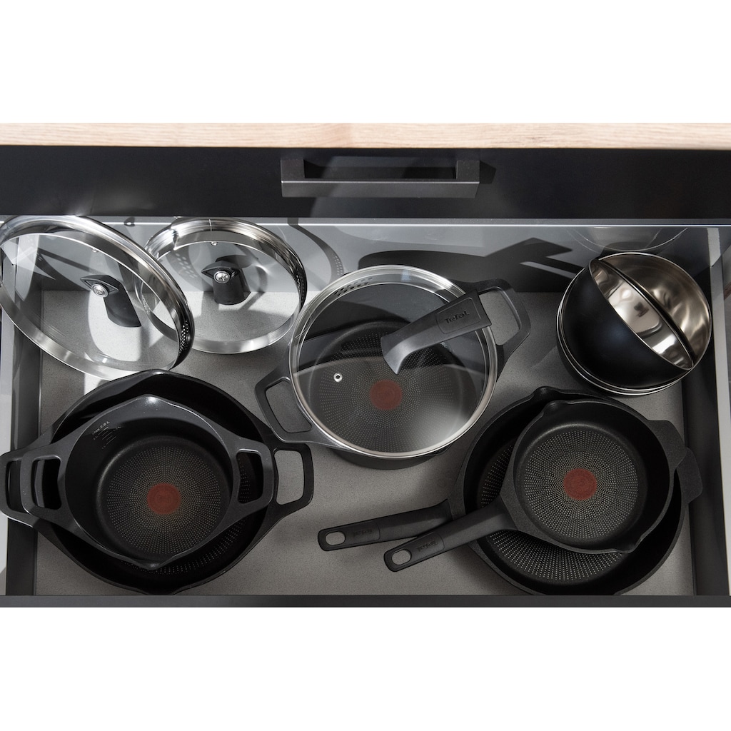 Tefal Wok »Robusto«, Aluminium, (1 tlg.), Aluguss, Antihaftversiegelung, Thermo-Signal, alle Herdarten,Induktion