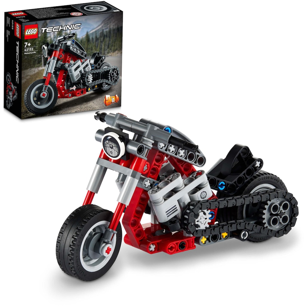 LEGO® Konstruktionsspielsteine »Chopper (42132), LEGO® Technic 2in1«, (163 St.)