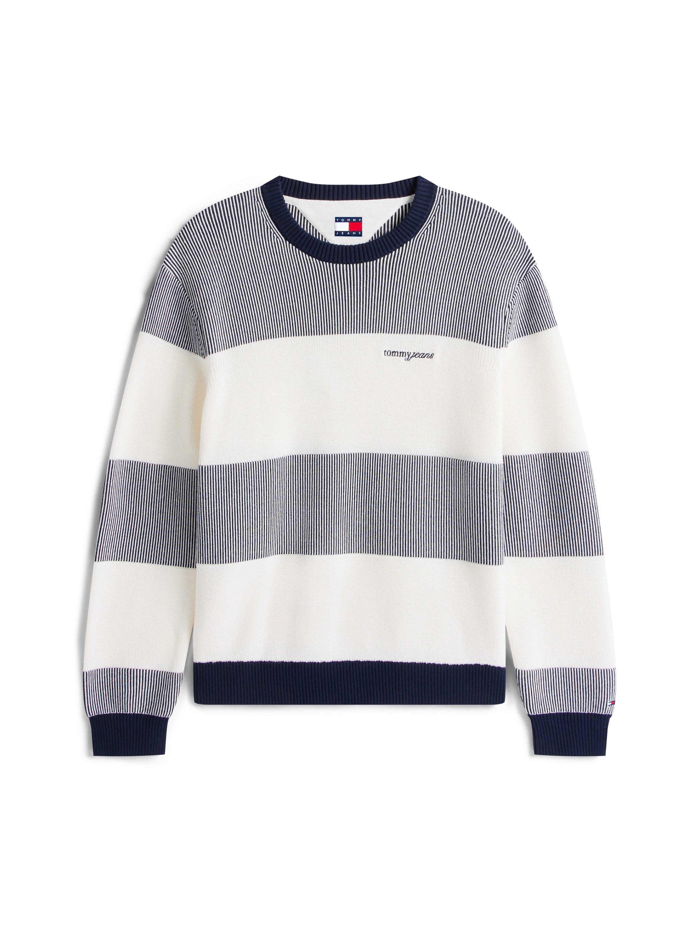 Tommy Jeans Sweatshirt »SCRIPT SWEAT«, Regular fit mit Rundhalsausschnitt