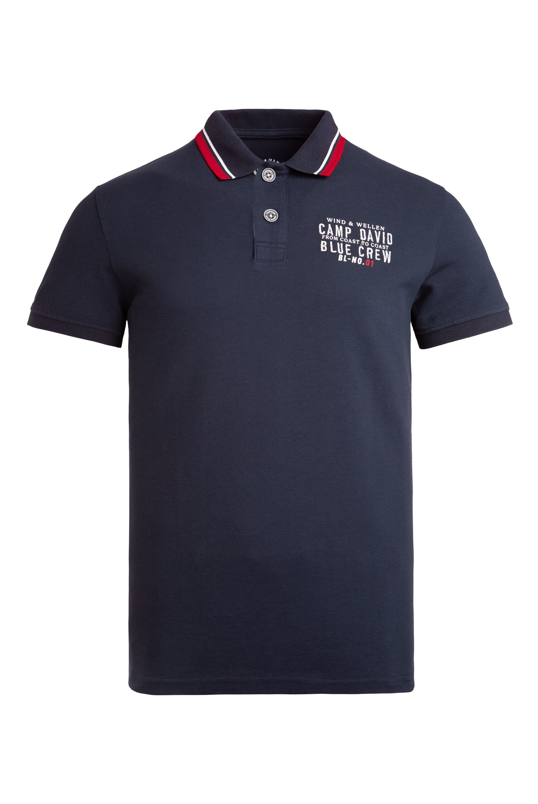 CAMP DAVID Poloshirt aus Baumwolle