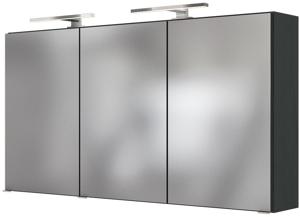 welltime Badmöbel-Set »Welltime Möbel Baabe Waschtisch-Set 3tlg. oder 5tlg.«, (3 St.), gedämpfte Scharniere und Softclose-Funktion, inklusive LED-Beleuchtung