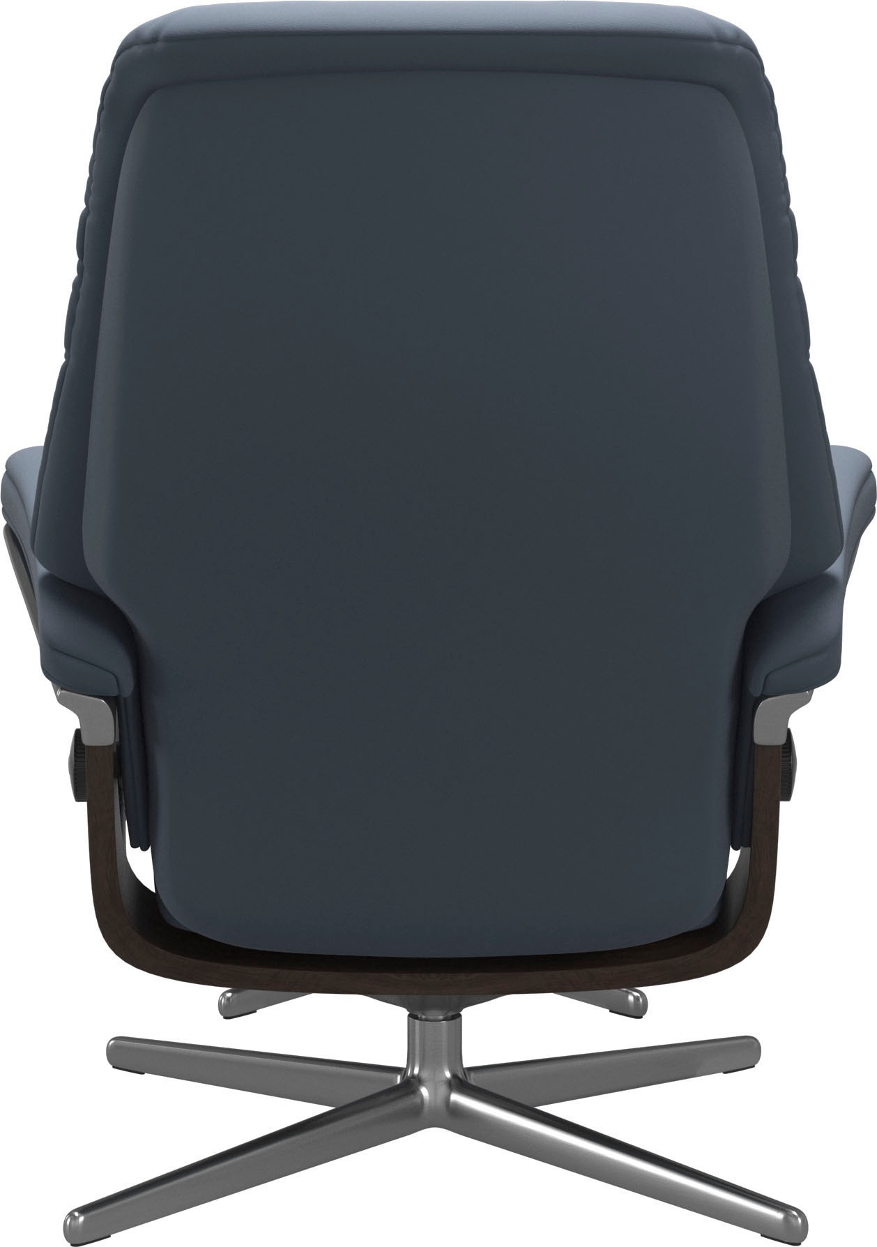 Stressless® Relaxsessel »Sunrise«, (Set, Relaxsessel mit Hocker), mit Hocker, mit Cross Base, Größe S, M & L, Holzakzent Wenge