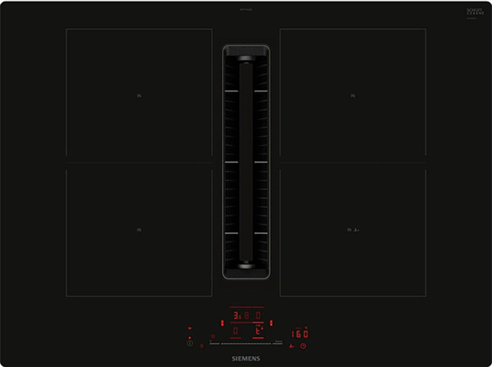 SIEMENS Kochfeld mit Dunstabzug "ED711HQ26E", mit Flachkanal