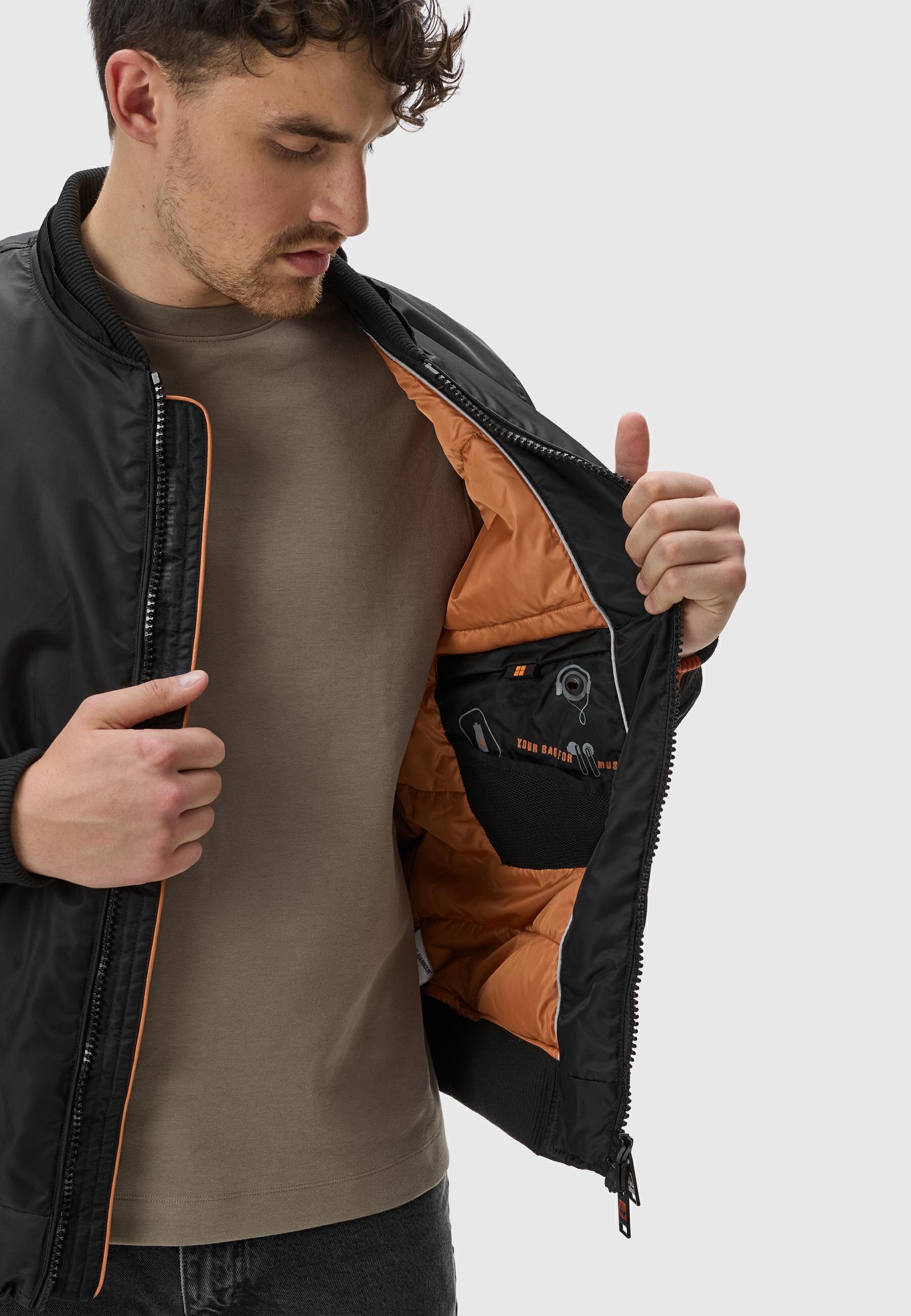 Stone Harbour Bomberjacke »Berkoo«, ohne Kapuze, Coole Herren Pilotenjacke mit praktischer Ärmeltasche