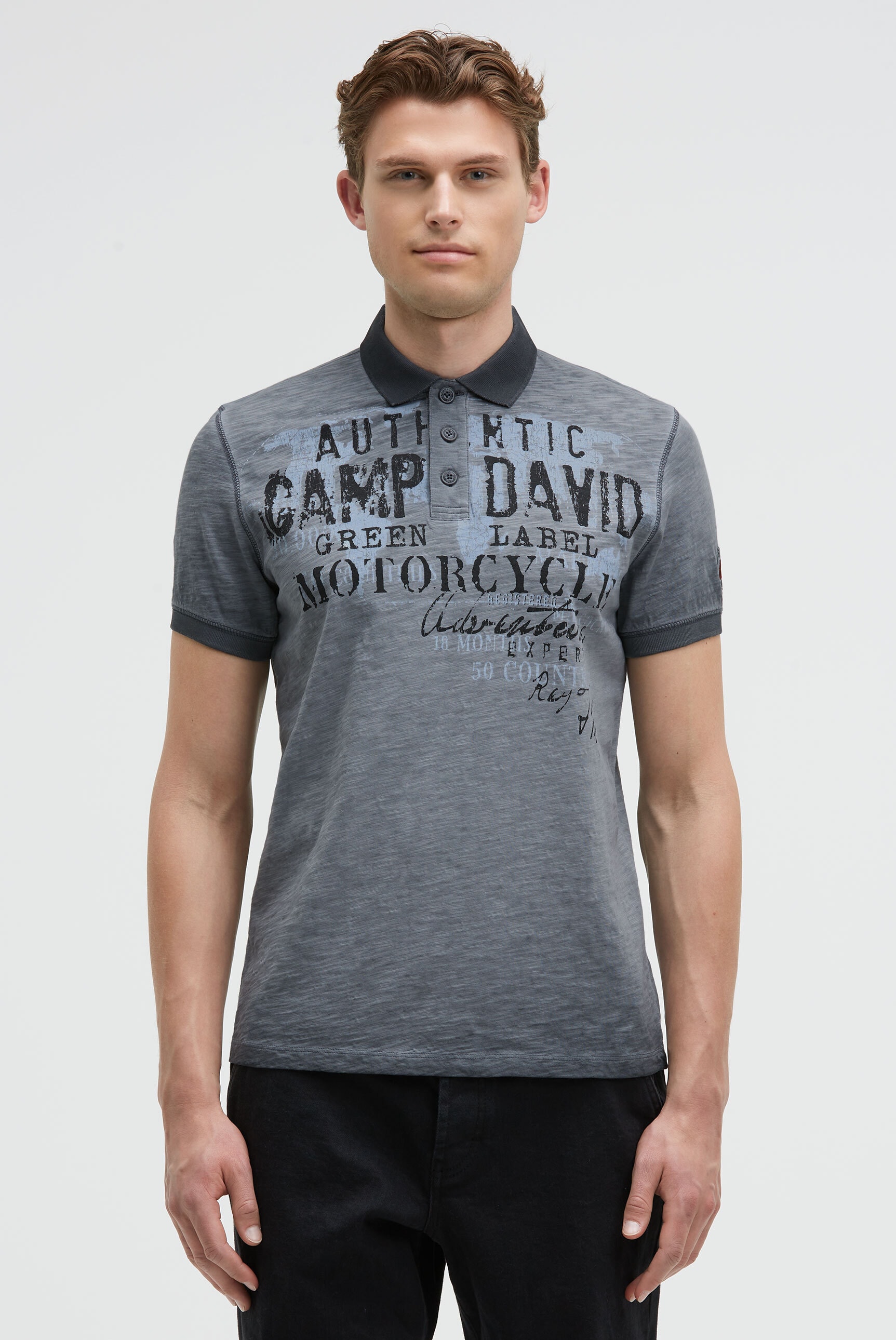 CAMP DAVID Poloshirt, mit Vintage-Waschung günstig online kaufen