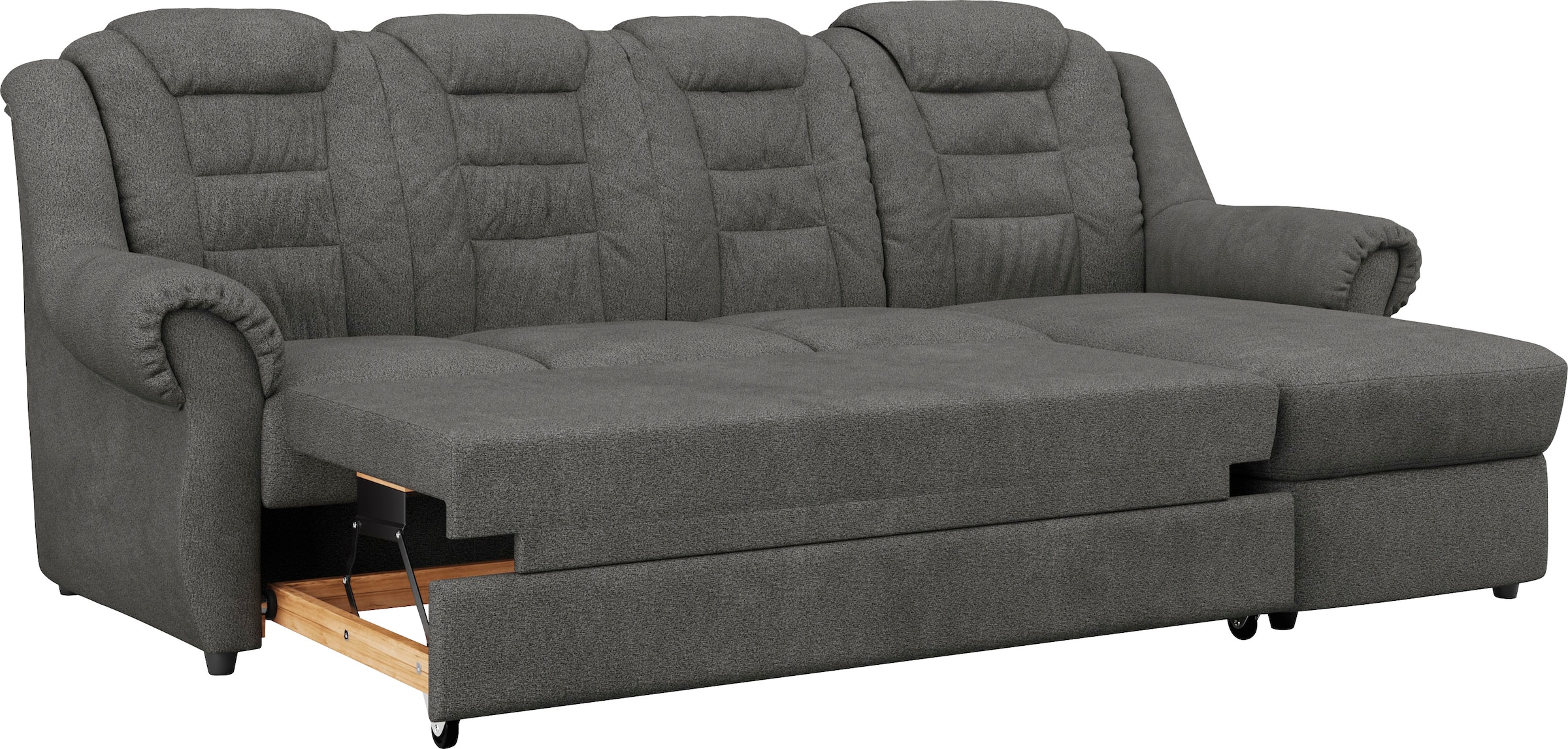 Home affaire Ecksofa »Boston L-Form«, mit hoher Rückenlehne, wahlweise mit Bettfunktion