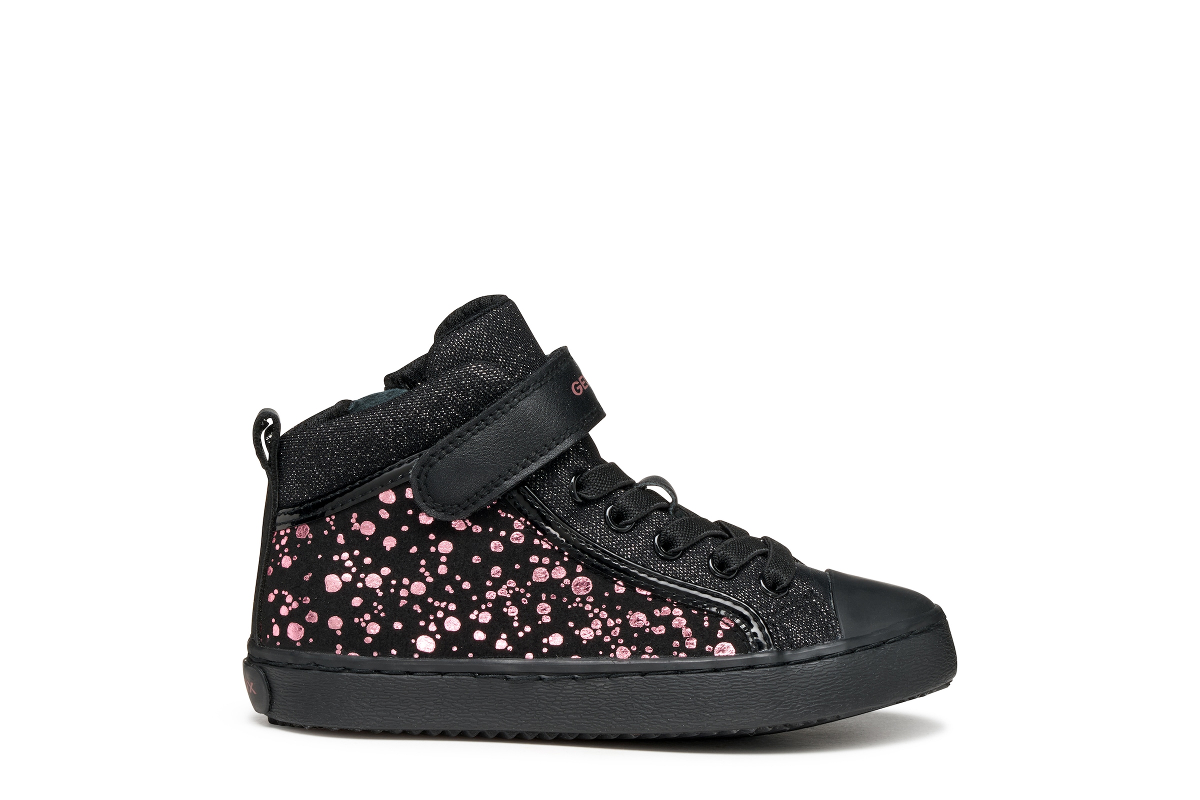 Geox Sneaker »J KALISPERA GIRL«, Schnürboots, Glitzerschuh mit Gummizug