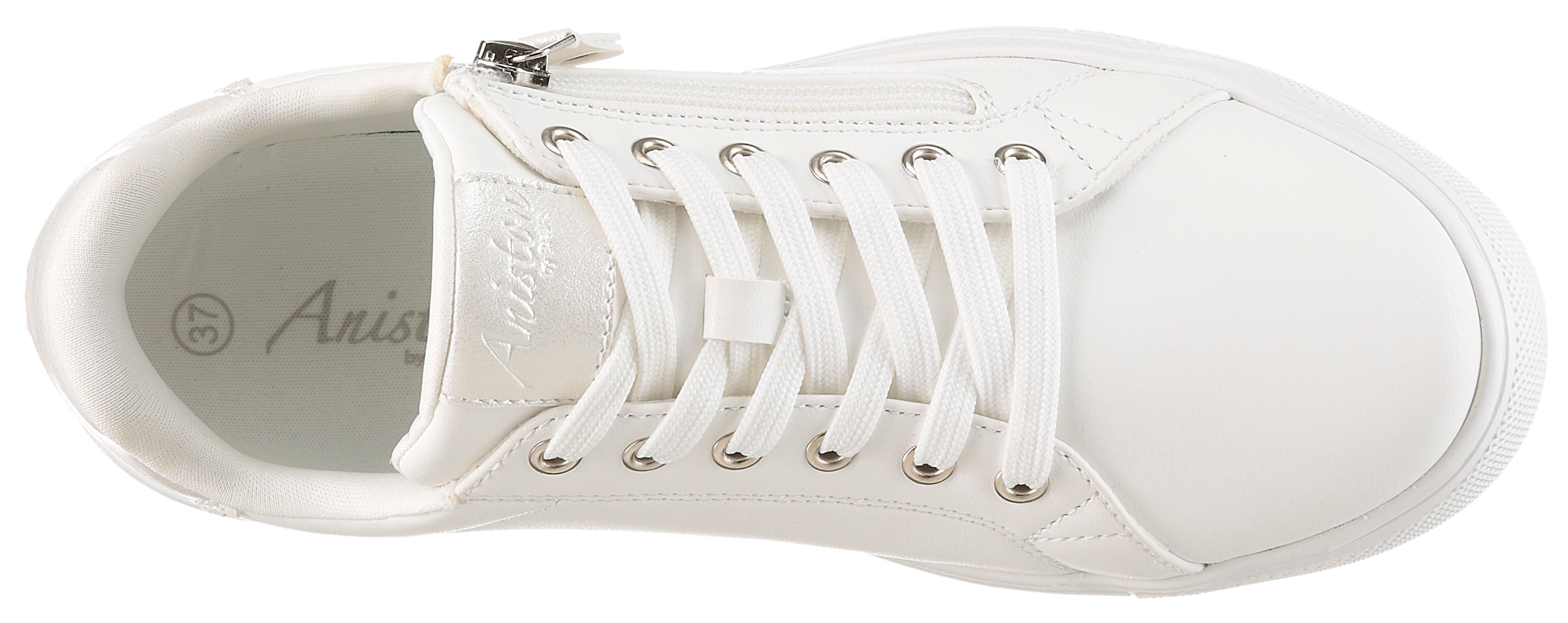 Aniston SHOES Sneaker  Schnürschuh, Freizeitschuh mit Reißverschluss - NEUE KOLLEKTION