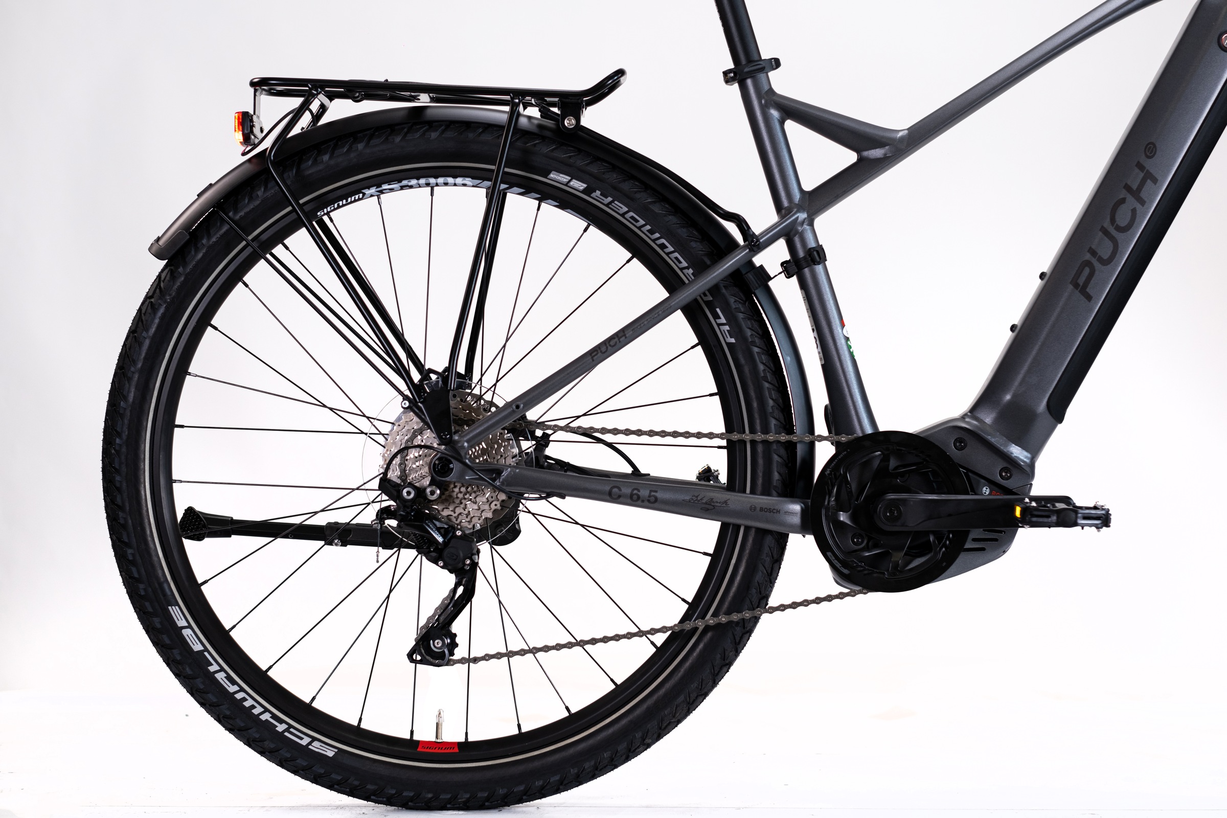 PUCH »PUCH C6.5 SUV / BOSCH 500 Wh 29" grau 10 Gänge« 10 Gang Shimano DEORE RDM-6000 Schaltwerk Kettenschaltung Mittelmotor 250 W BOSCH PERFORMANCE LINE CX 36 V/250 W