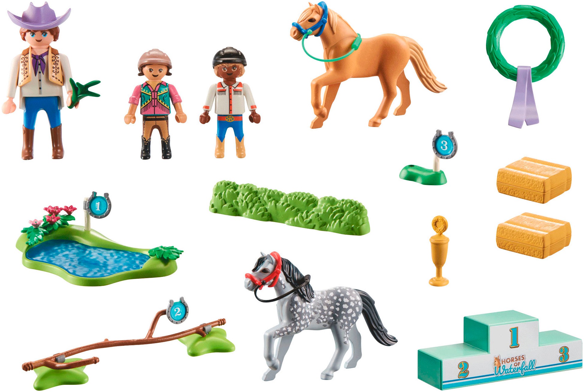 Playmobil® Konstruktions-Spielset »Ponyturnier (71495), Horses of Waterfall«, (46 St.), Made in Europe