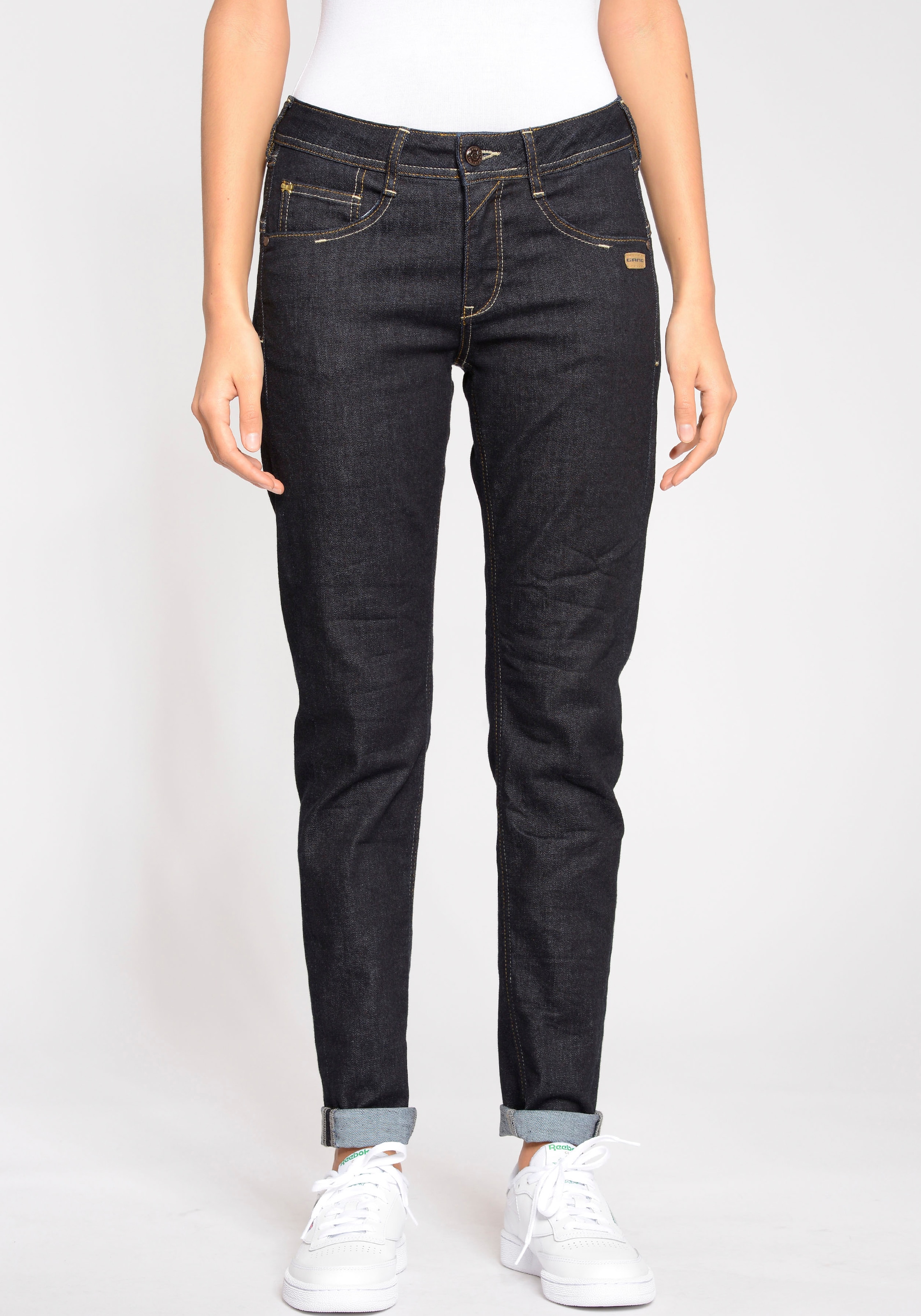 GANG Relax-fit-Jeans "AMELIE", mit Used-Effekten