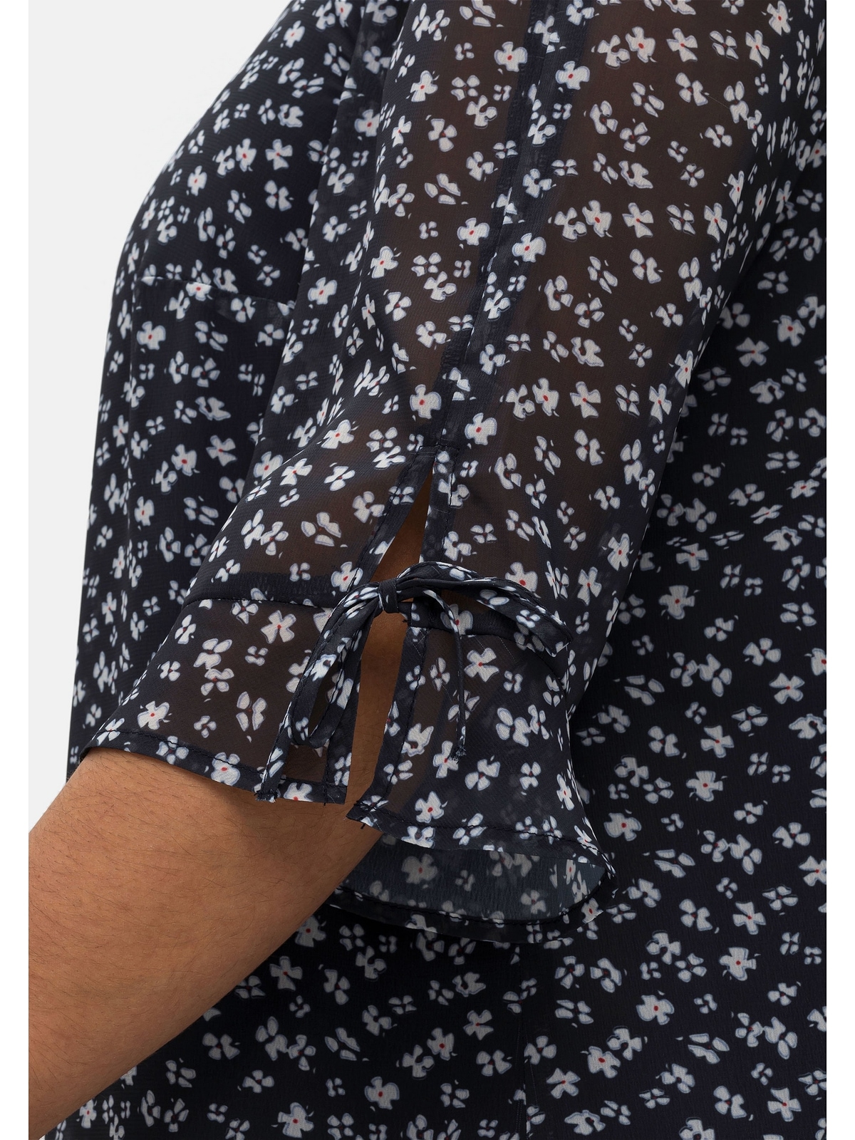 Sheego Chiffonkleid »Große Größen«, im Hängerchen-Stil, mit Millefleursprint
