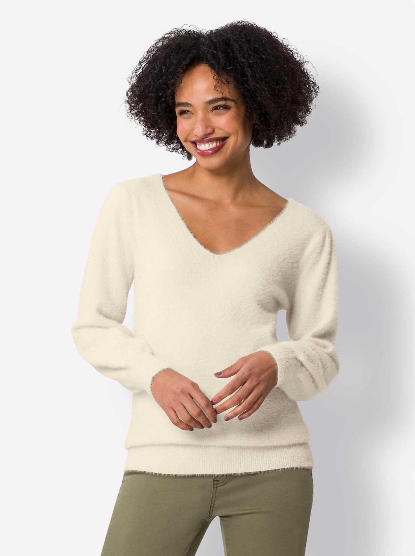 heine V-Ausschnitt-Pullover "Pullover" günstig online kaufen