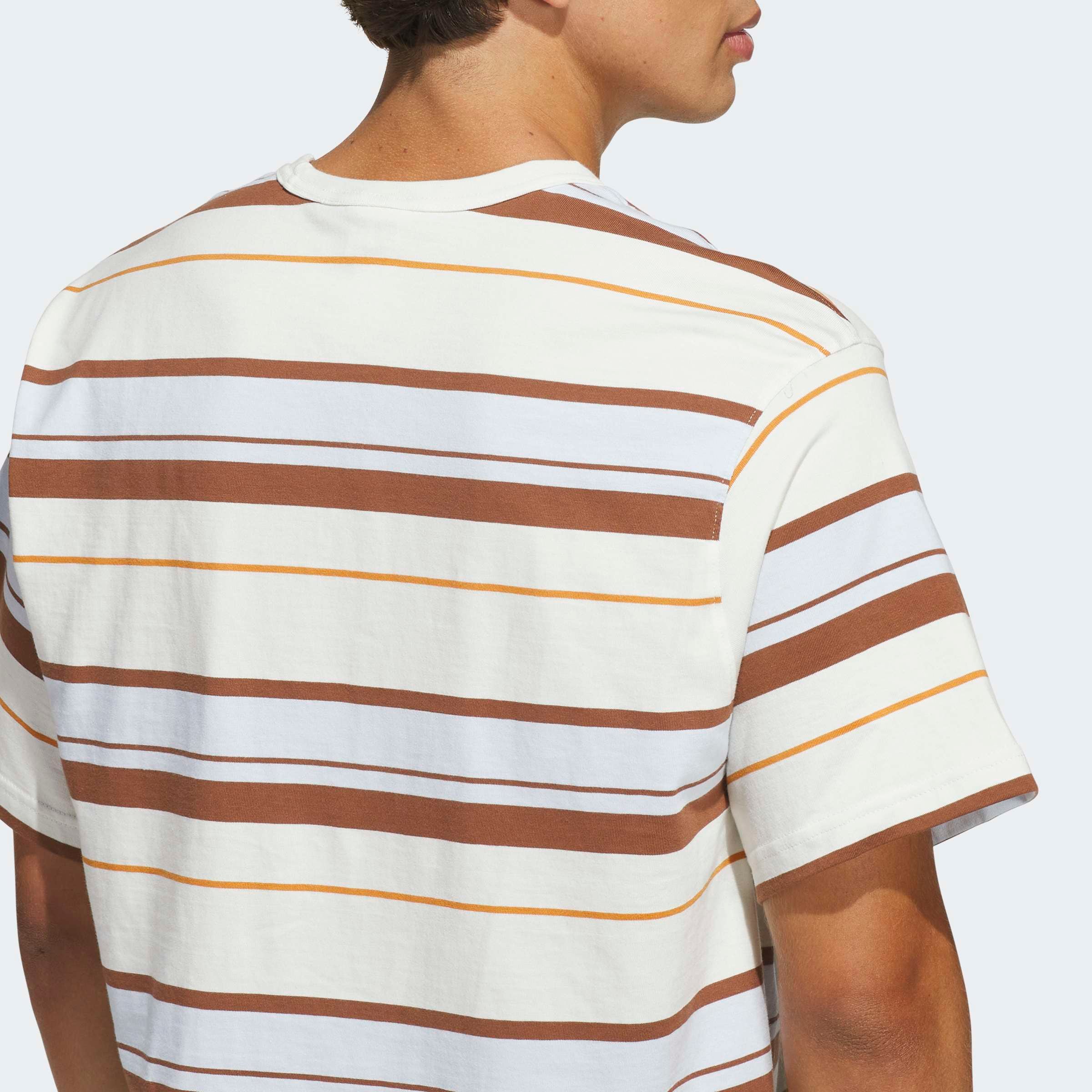 adidas Originals T-Shirt »STRIPED CREW NECK« mit klassischem Streifendesign, aus Baumwolle, lockere Passform