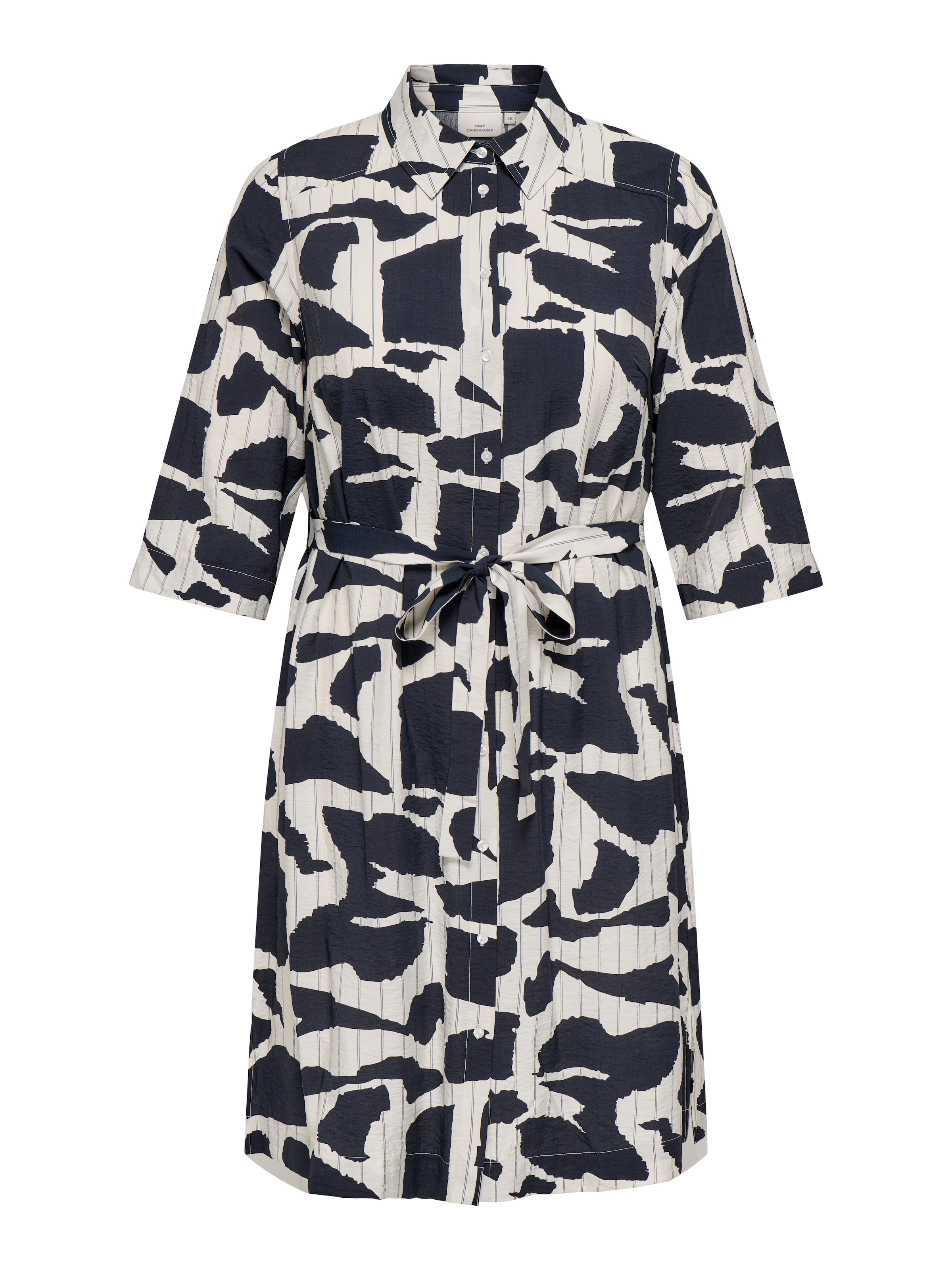 ONLY CARMAKOMA Sommerkleid »CARMISIA LIFE 3/4 BLK SHIRT DRESS WVN«