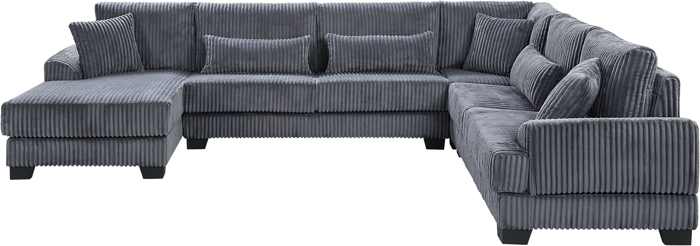 ATLANTIC home collection Wohnlandschaft, weicher XXL-Cordbezug, inklusive 6 günstig online kaufen