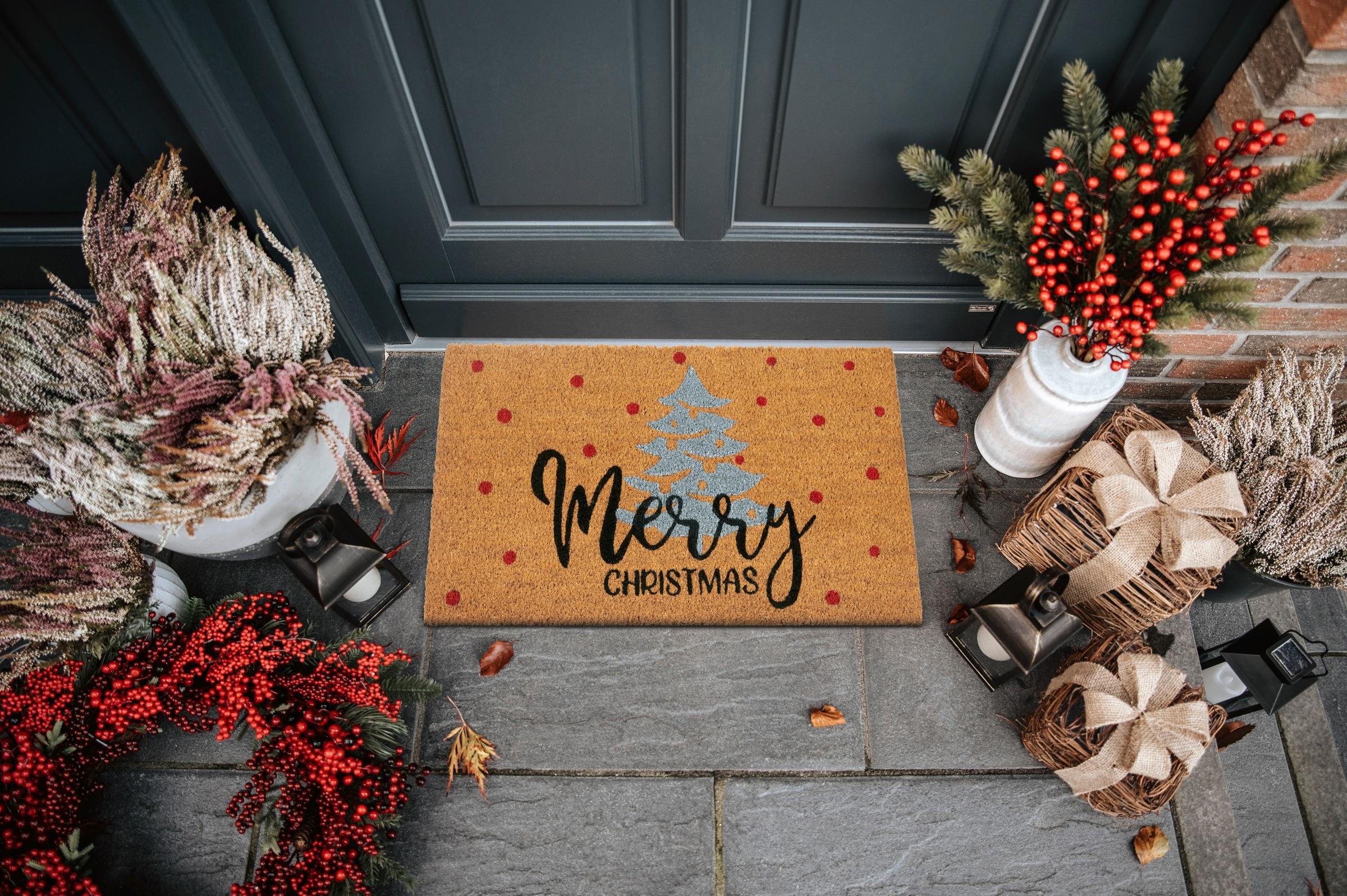 HANSE Home "Kokos Silver Christmas Gifts, Türmatte" rechteckig 15 mm Höhe S günstig online kaufen
