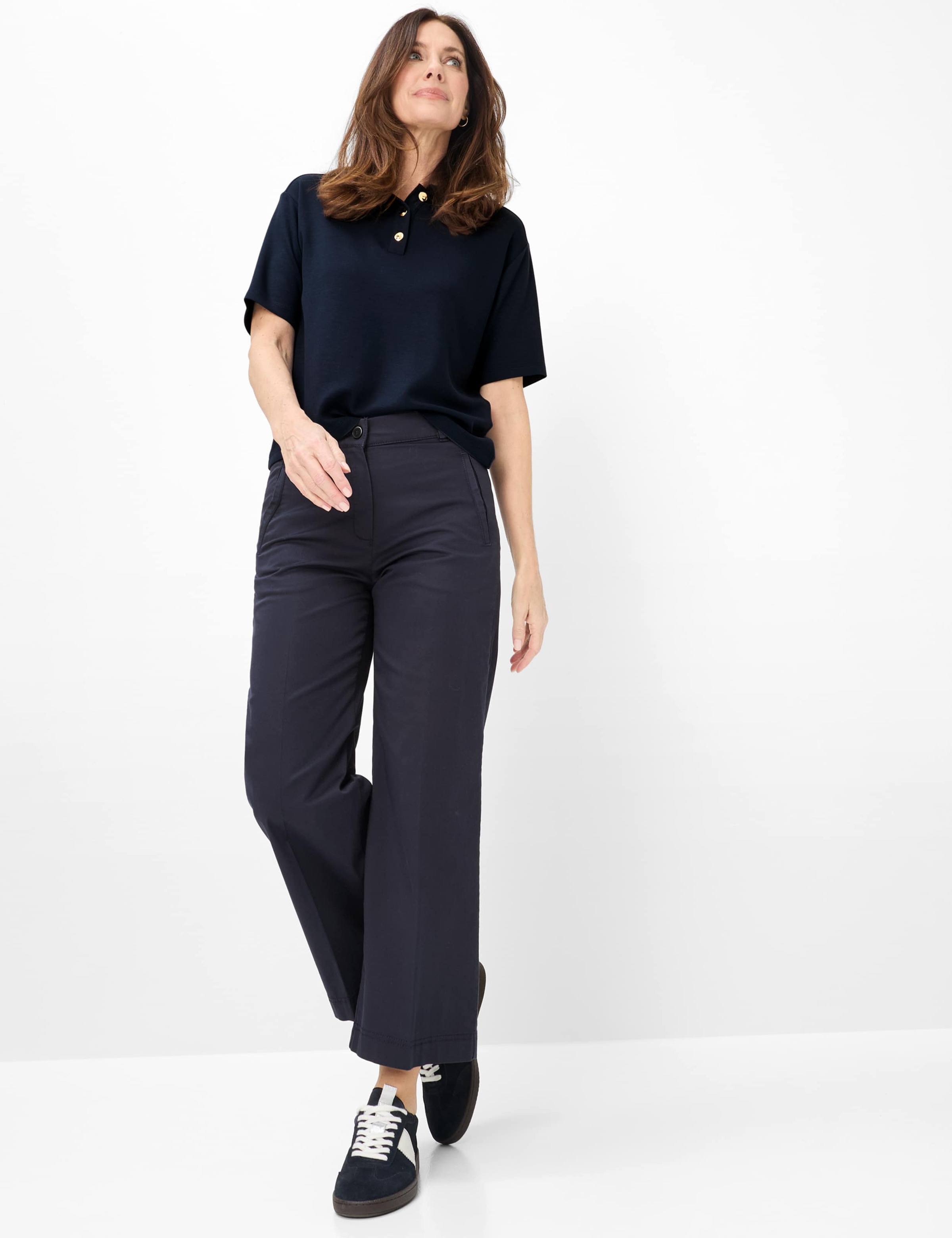 Raphaela by Brax Peggy Culotte Trousers Navy 46 2