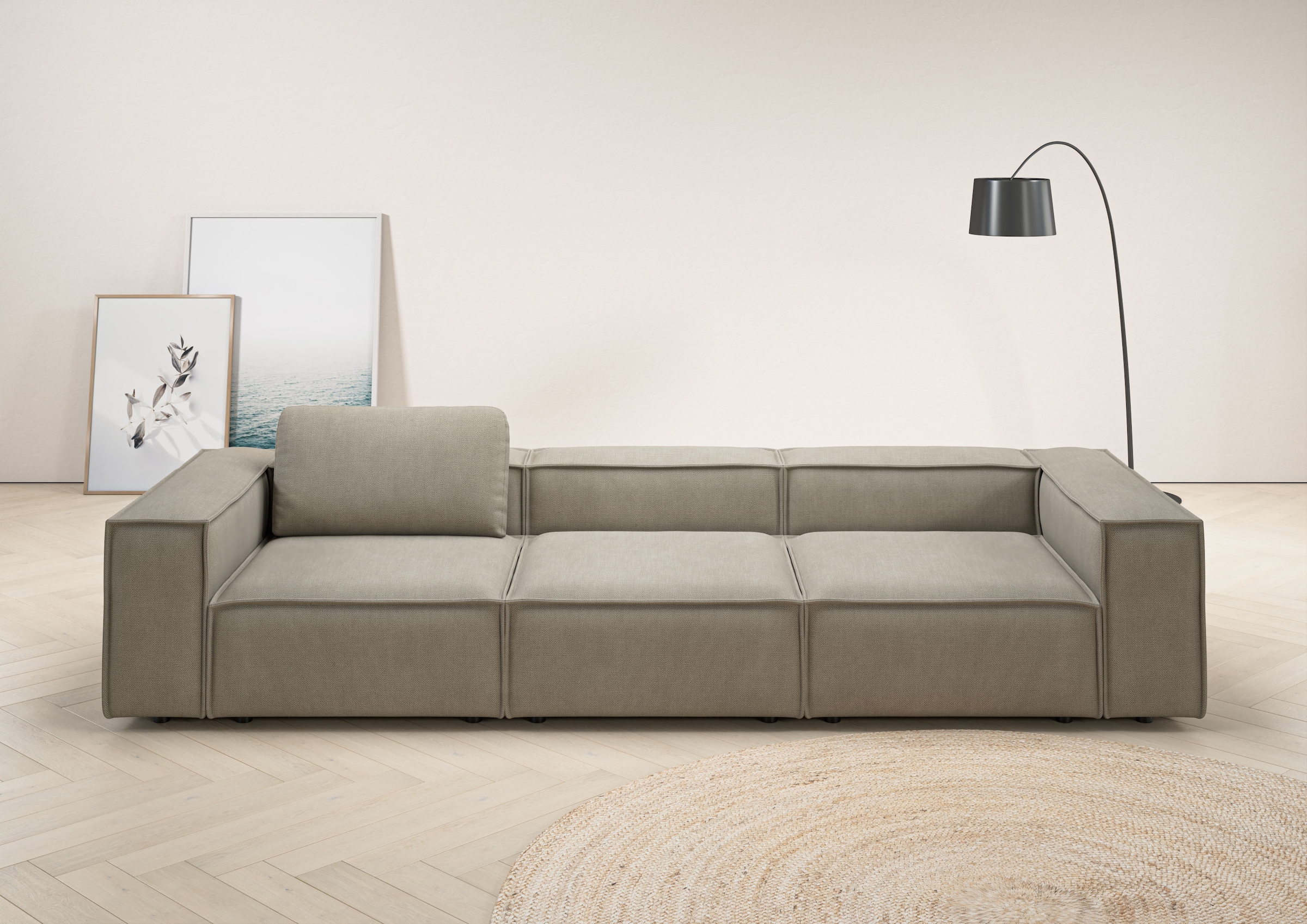 PLACES OF STYLE 3,5-Sitzer "Watertown, modernes Big-Sofa XXL, 336 cm Breite günstig online kaufen