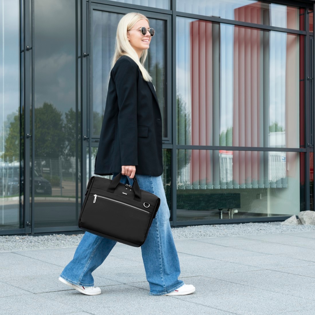 Hama Notebookrucksack »Laptoptasche (40 – 41 cm (15,6 – 16,2“), wasserabweisend, gepolstert)« extralanger Reißverschluss