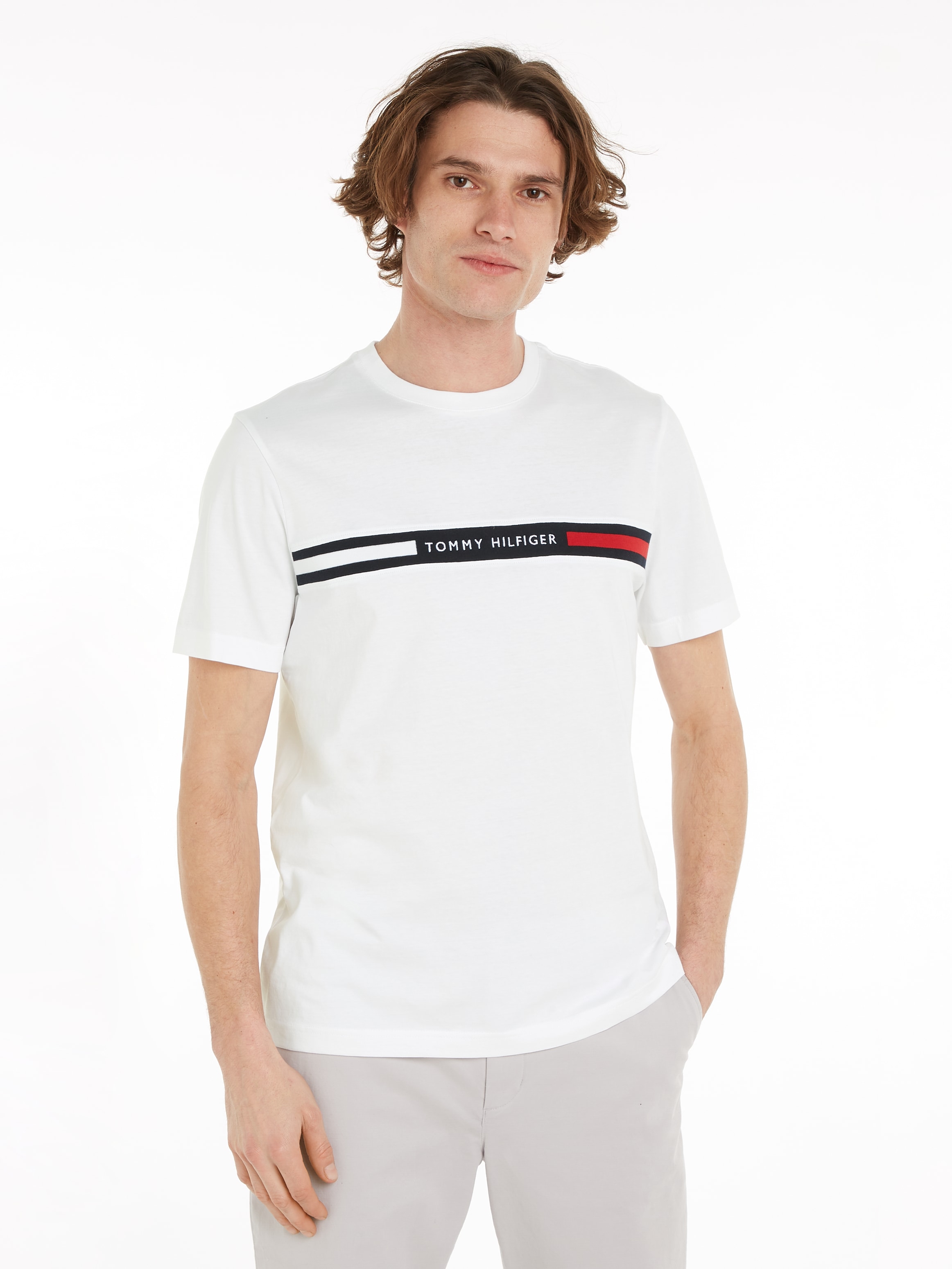 Tommy Hilfiger T-Shirt "HILFIGER CHEST INSERT TEE" günstig online kaufen