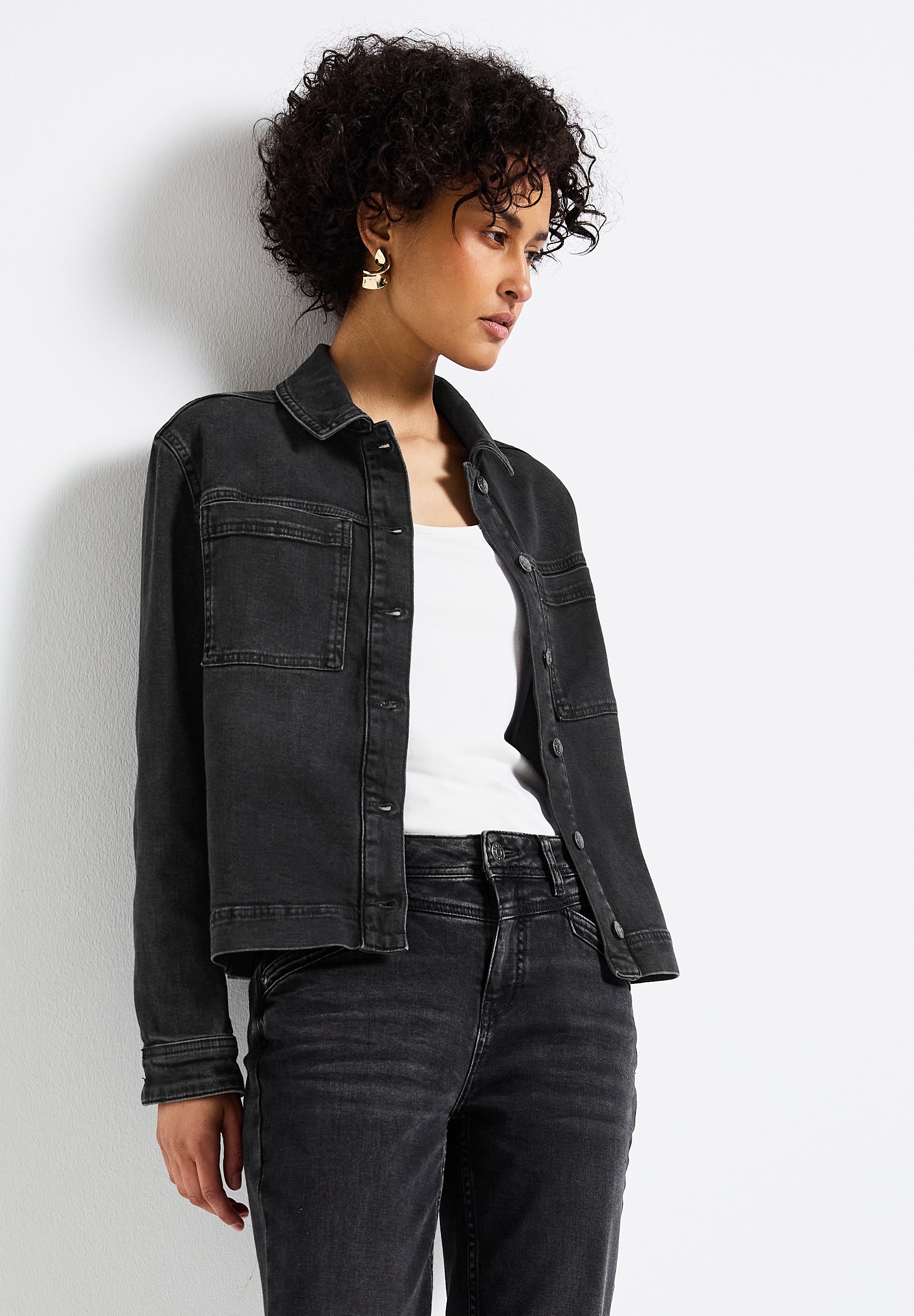 STREET ONE Jeansjacke, mit Brust Taschen günstig online kaufen