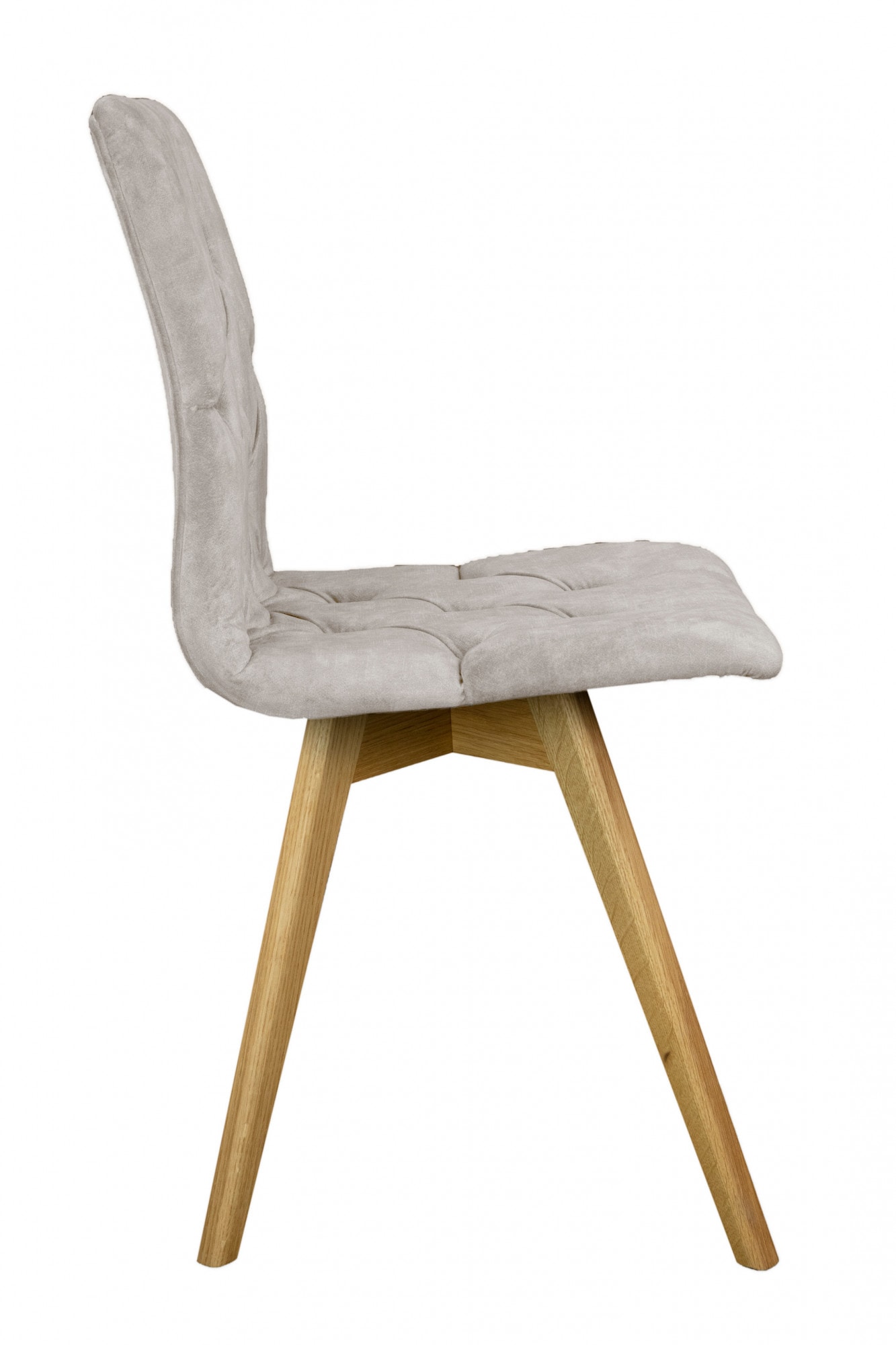 andas Esszimmerstuhl »Rania«, (Set), 2 St., Samtvelours, Massivholzgestell, mit Knopfheftung