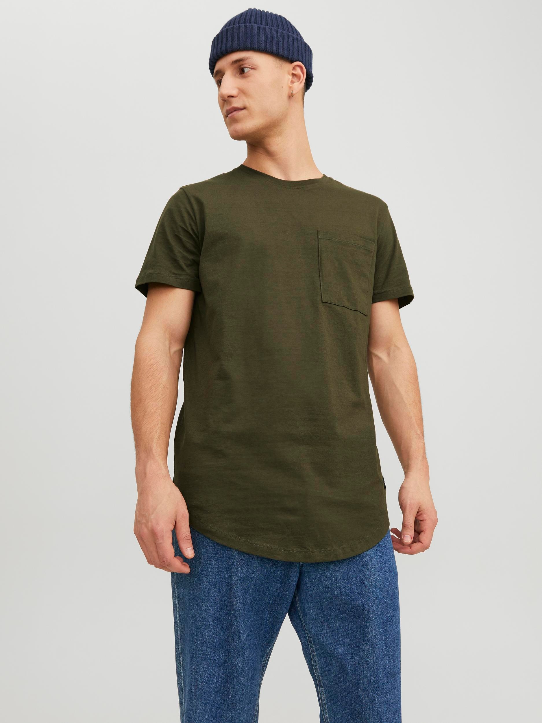 Jack & Jones Rundhalsshirt "JJENOA POCKET TEE SS"