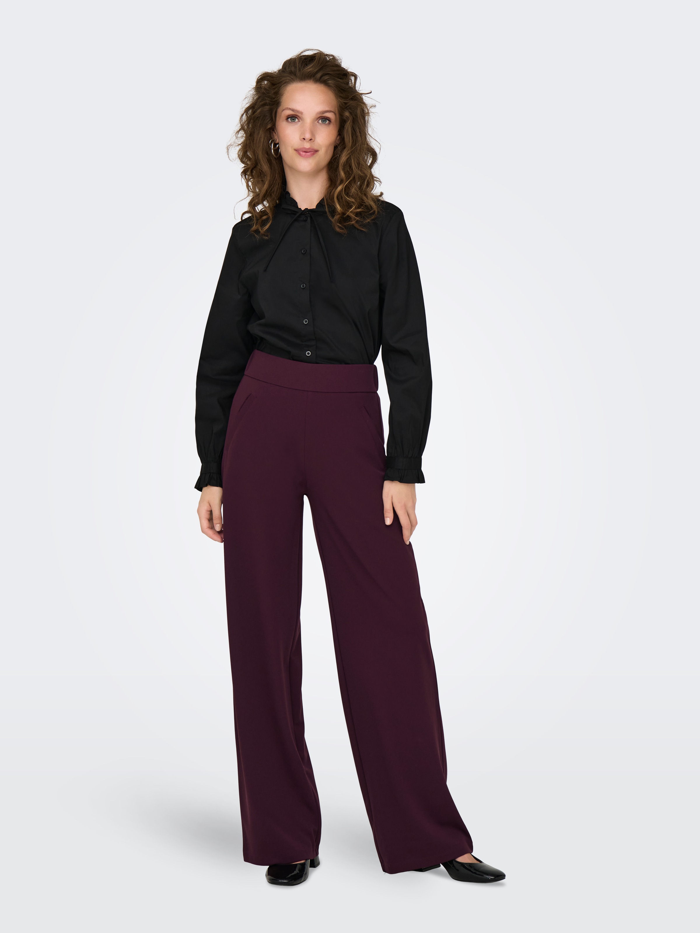 JDY Schlupfhose »JDYLOUISVILLE CATIA WIDE PANT JRS NOOS«, Sommerhose, hinten mit elastischem Bündchen